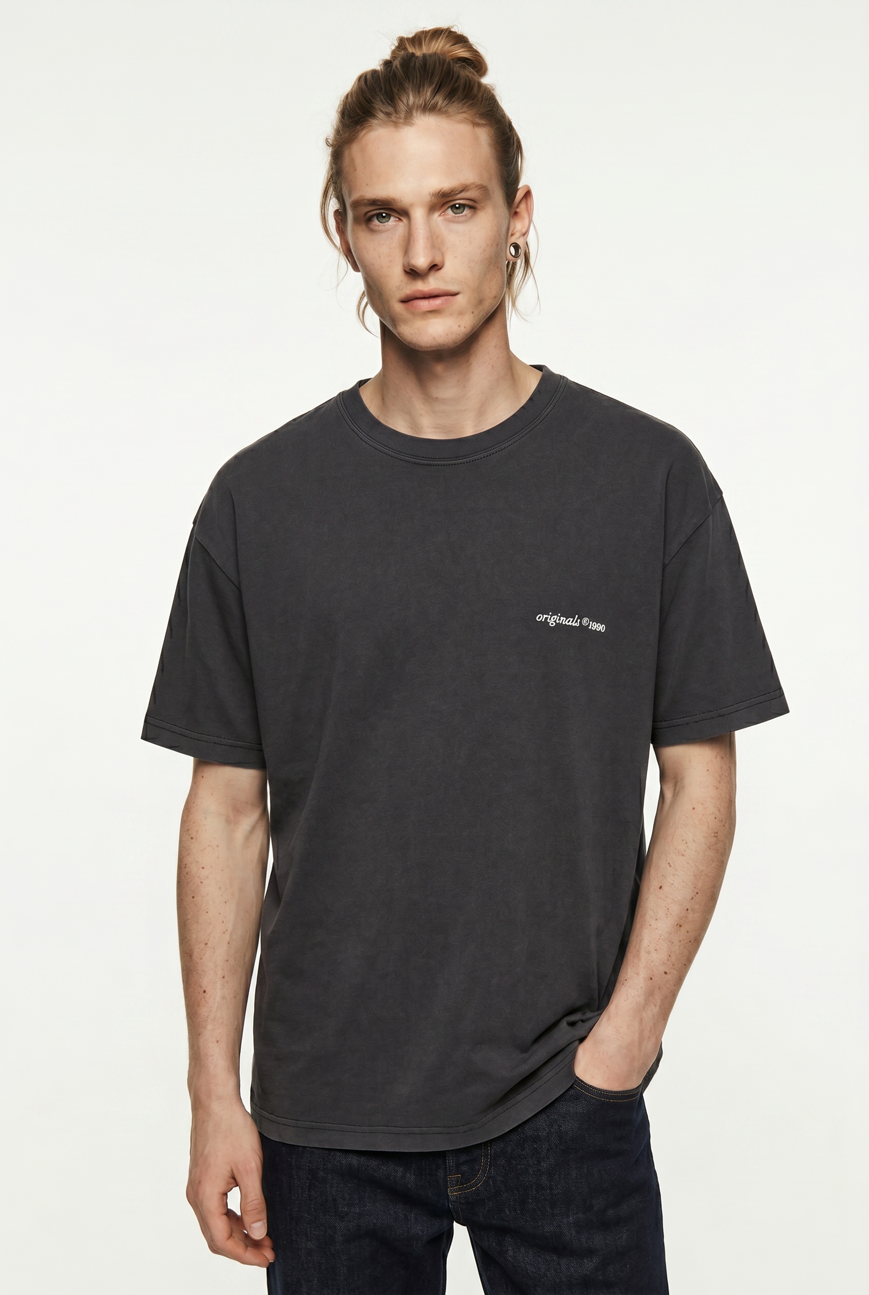 Image of Jack & Jones T-Shirt "JORMAINE WASHED BACK TEE SS CREW NECK"