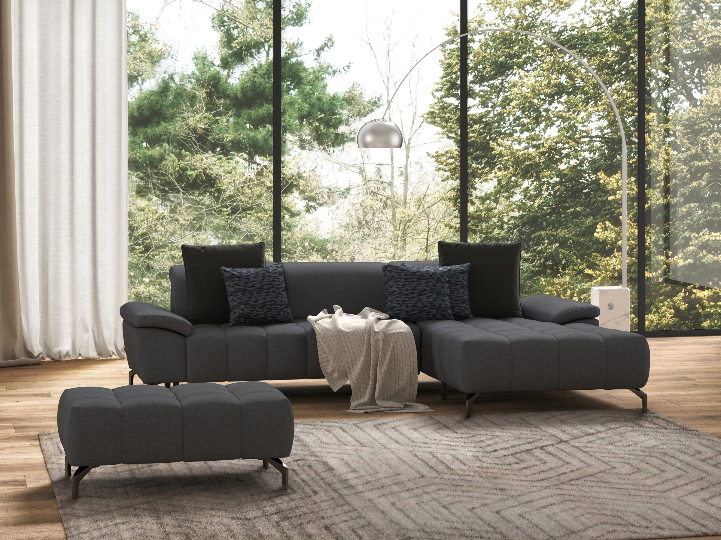 sit&more Hocker »Cool«, mit schwarzen Füssen
