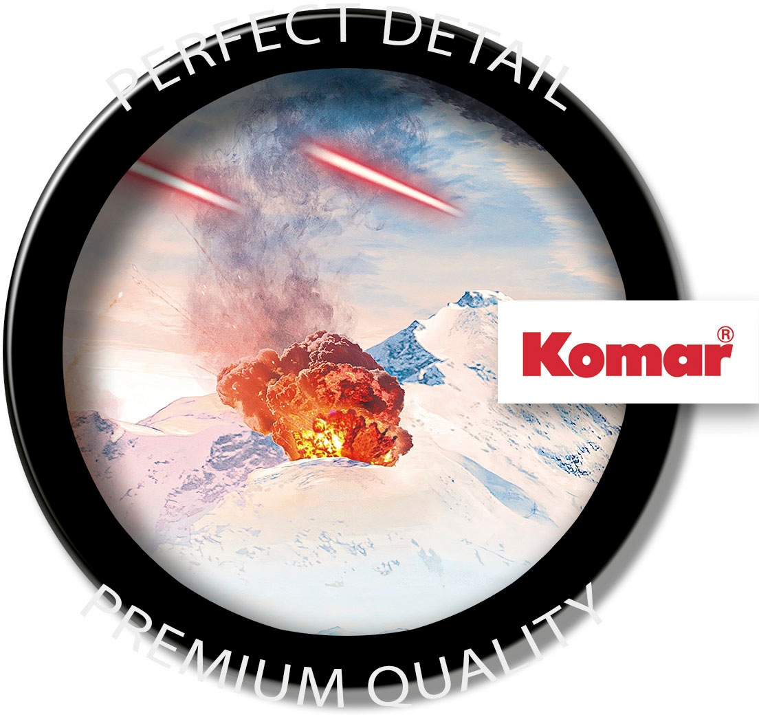 Komar Fototapete »Digitaldruck Vlies - Star Wars Hoth Showdown - Grösse 400 x 250 cm«, bedruckt, Kinderzimmer