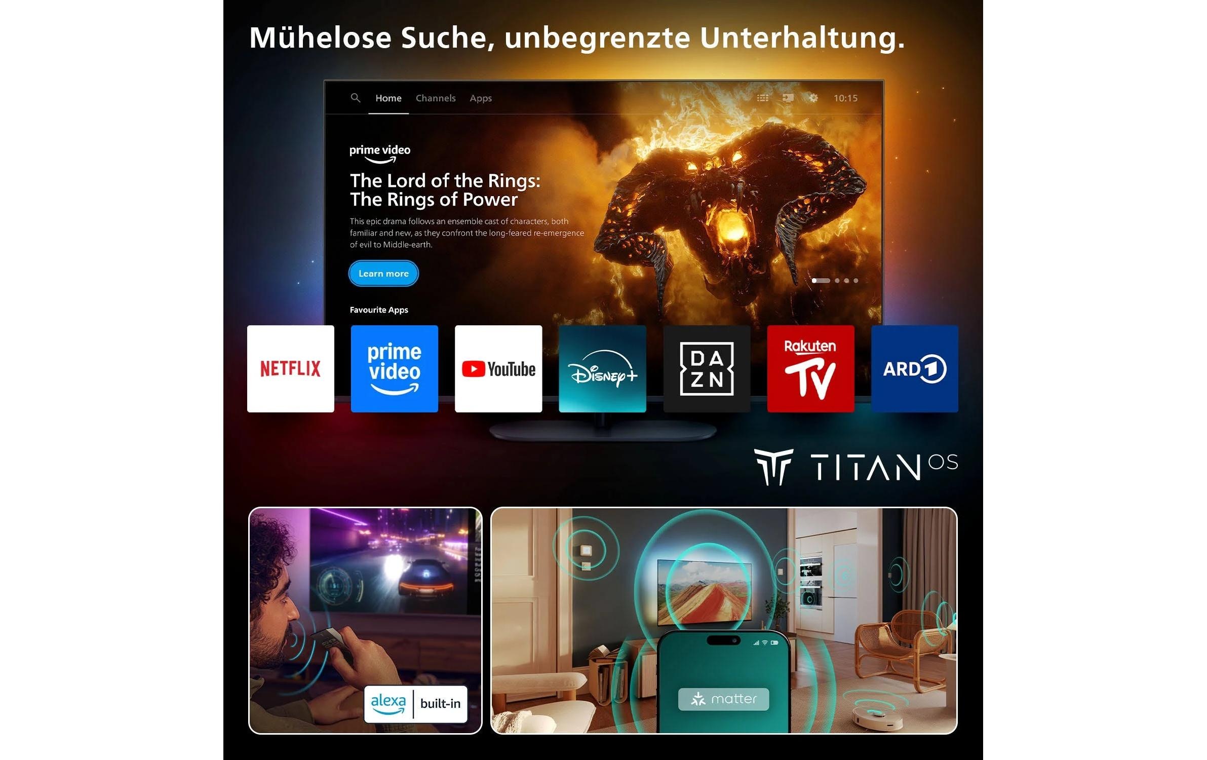 Philips QLED-Fernseher »43PUS9000/12 The One 43«, 4K Ultra HD