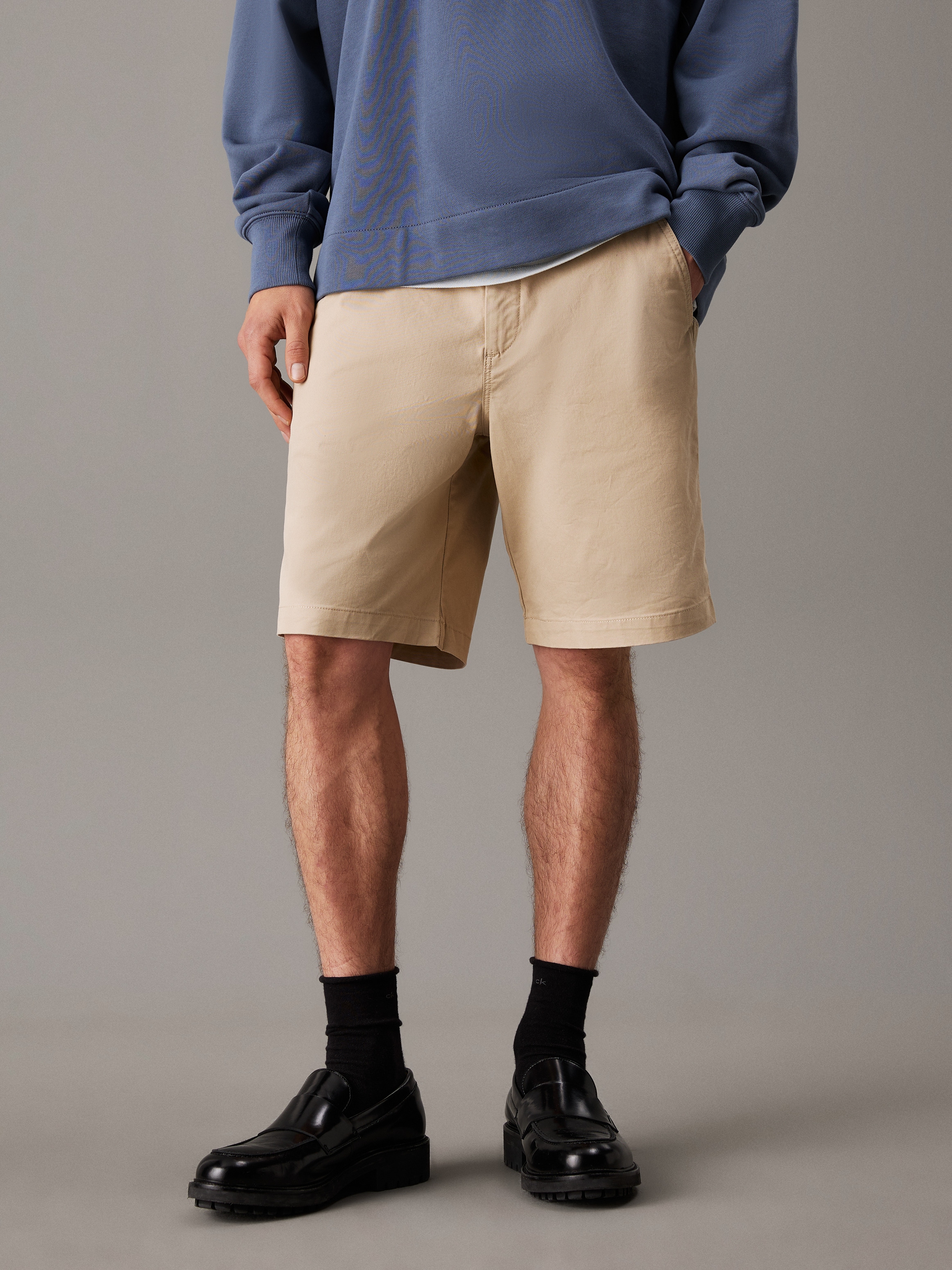 Image of Calvin Klein Chinoshorts "COTTON CHINO SHORT 9 IN" in Unifarbe