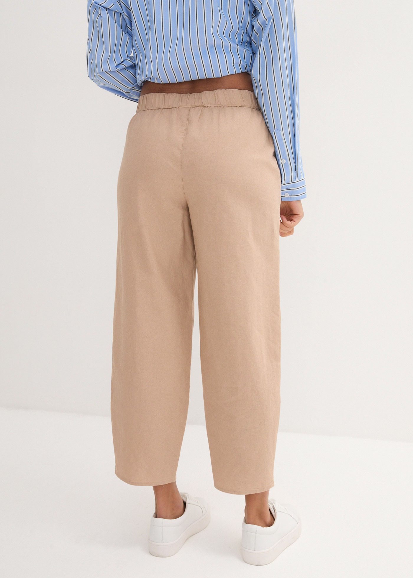 bonprix 3/4-Hose »3/4-Hose aus leichtem Leinen-Mix«  aus Leinen-Mix, mit Seitenschlitzen, Regular Fit, casual Stil