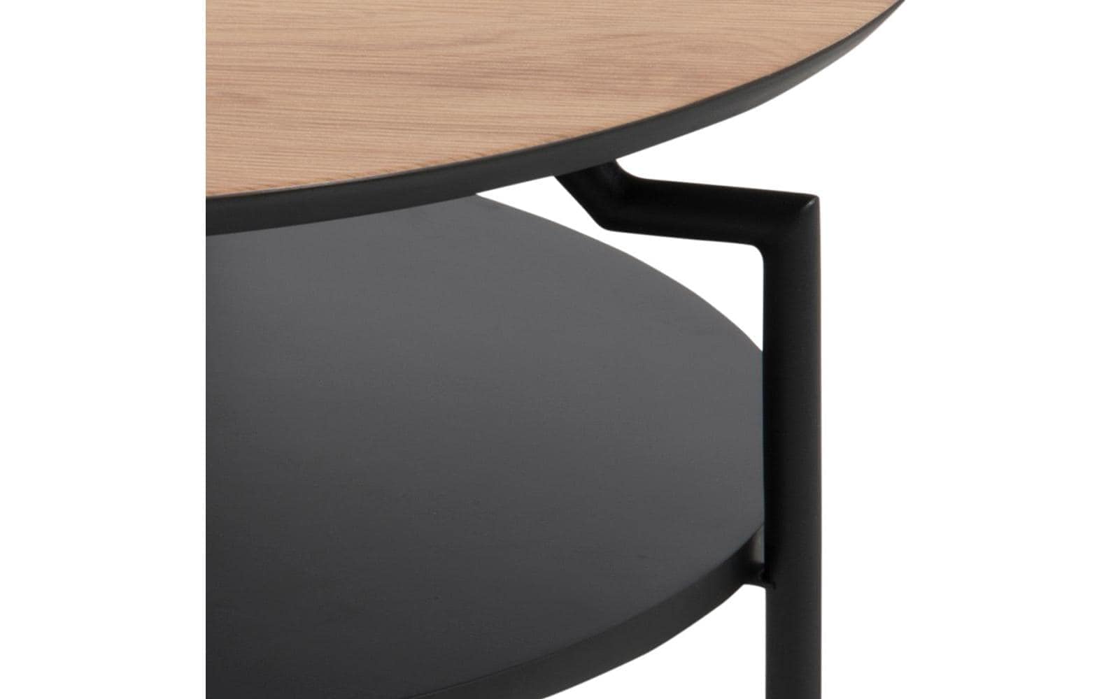 AC Design Couchtisch »Goldington Beistelltisch, Kaffetisch« Sofatisch, rund, dekorativem Rahmen, 1 Ablage, T: 80 cm