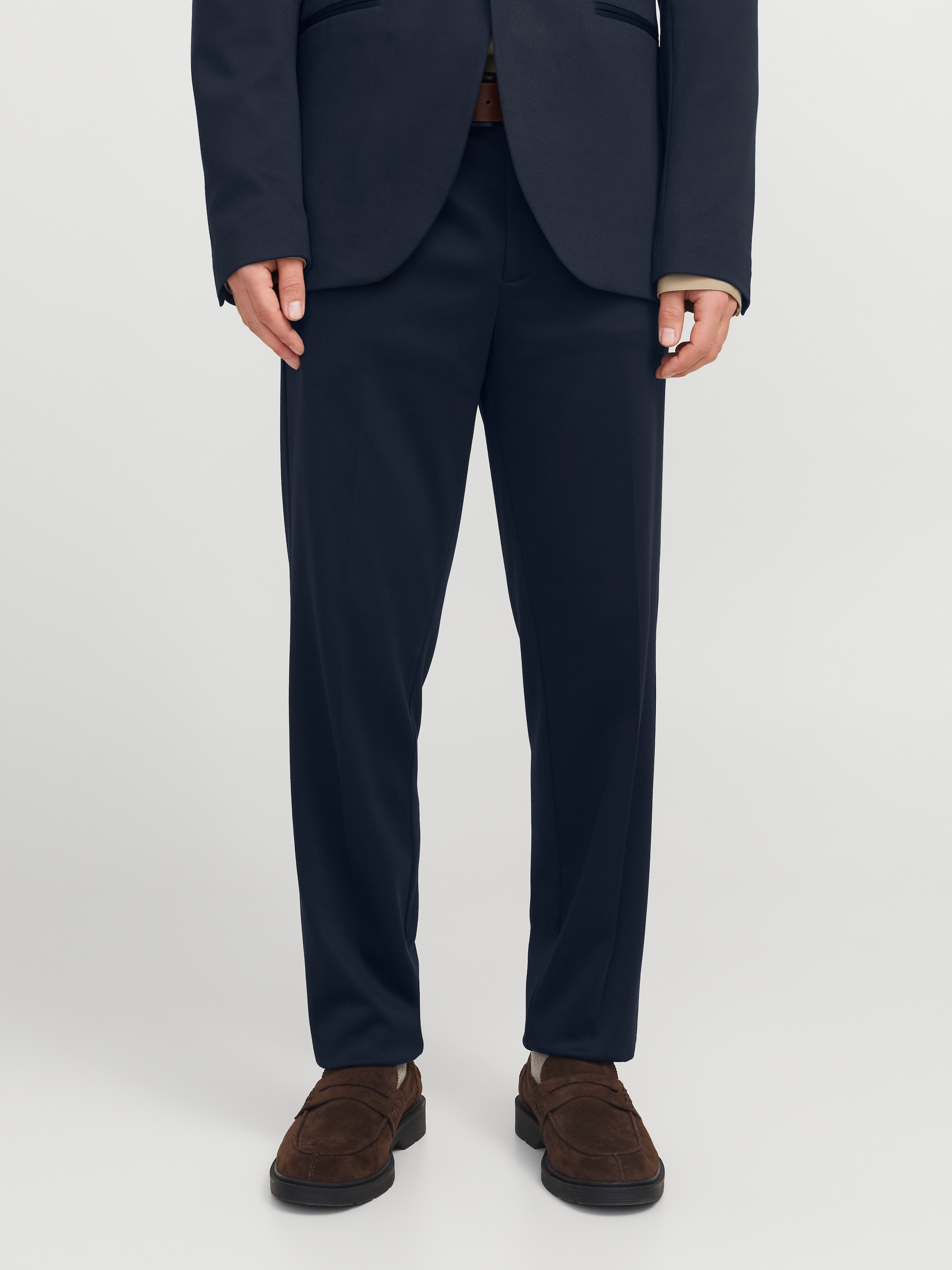 Image of Jack & Jones Anzughose "JPRJAXON Businesshose mit mittlerer Bundhöhe" unifarben, modisch, slim fit, Materialmix