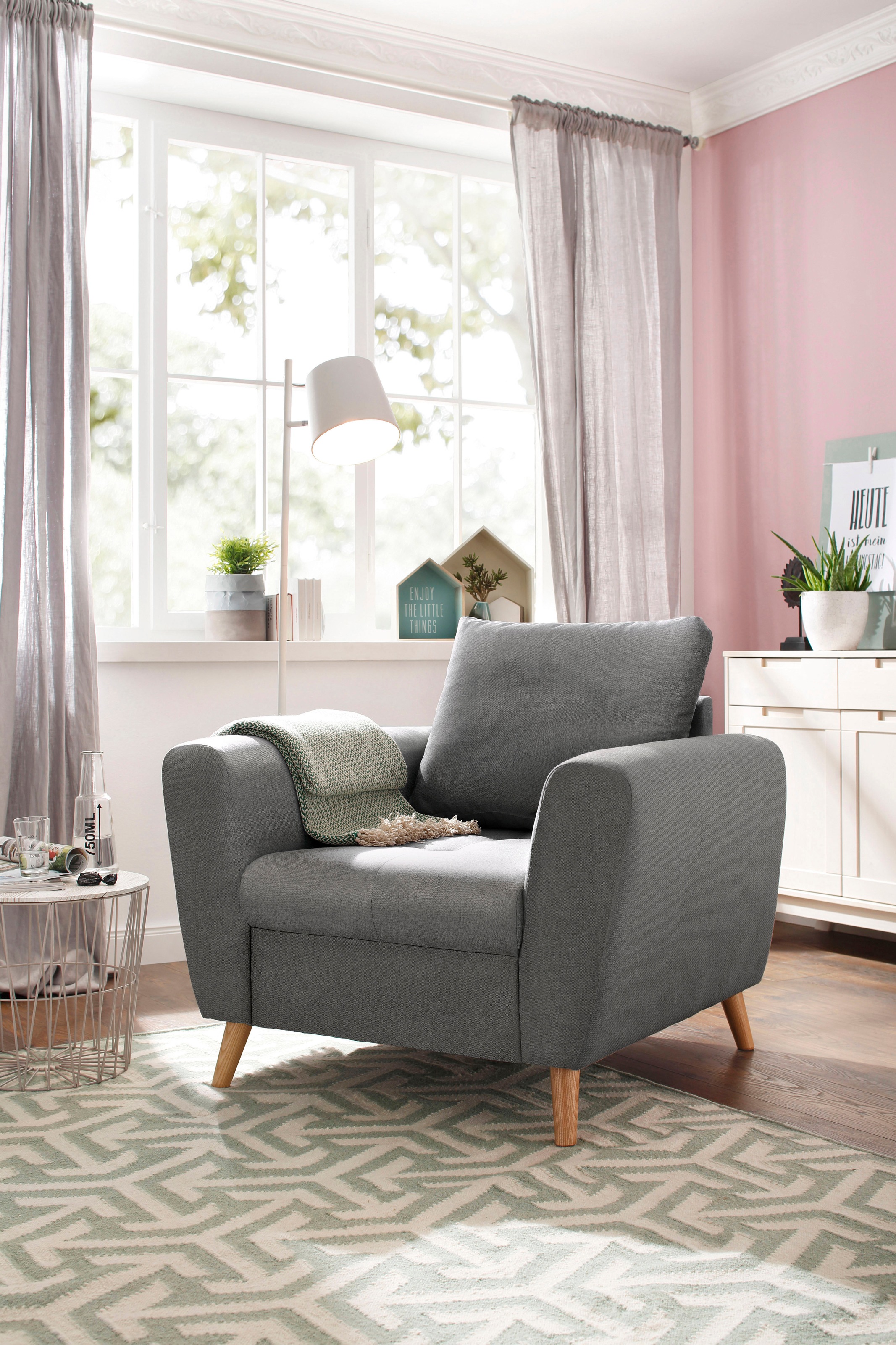 Image of Home affaire Sessel »Penelope Luxus«, mit besonders hochwertiger Polsterung für bis zu 140 kg pro Sitzfläche bei Ackermann Versand Schweiz