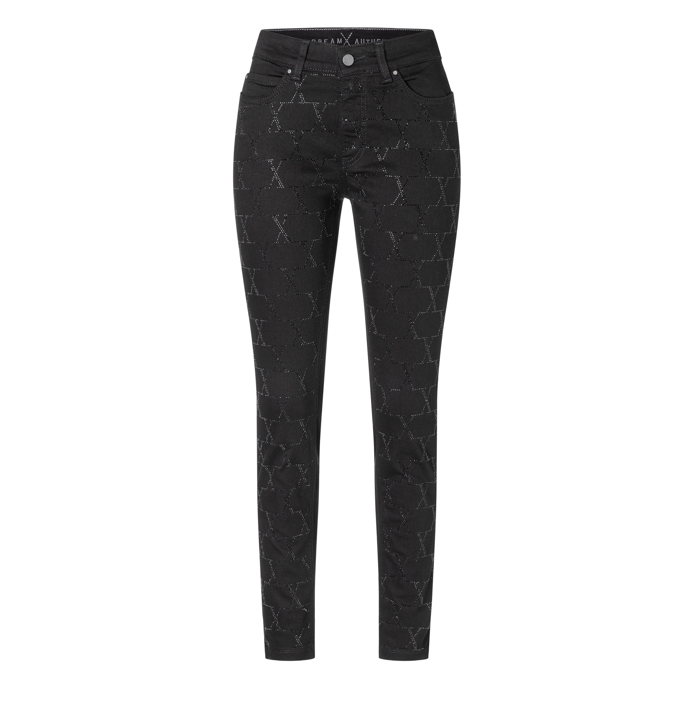 MAC Jeans skinny »DREAM SKINNY chain glitter« avec motif de pierres scintillantes