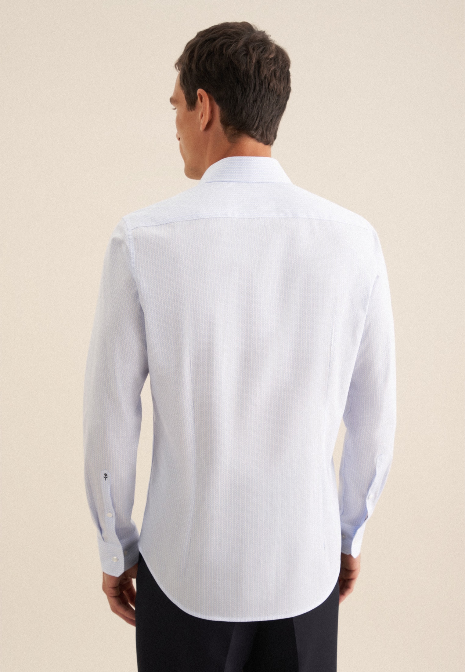 seidensticker Chemise d'affaires »Slim« Slim Langarm Kentkragen Druck