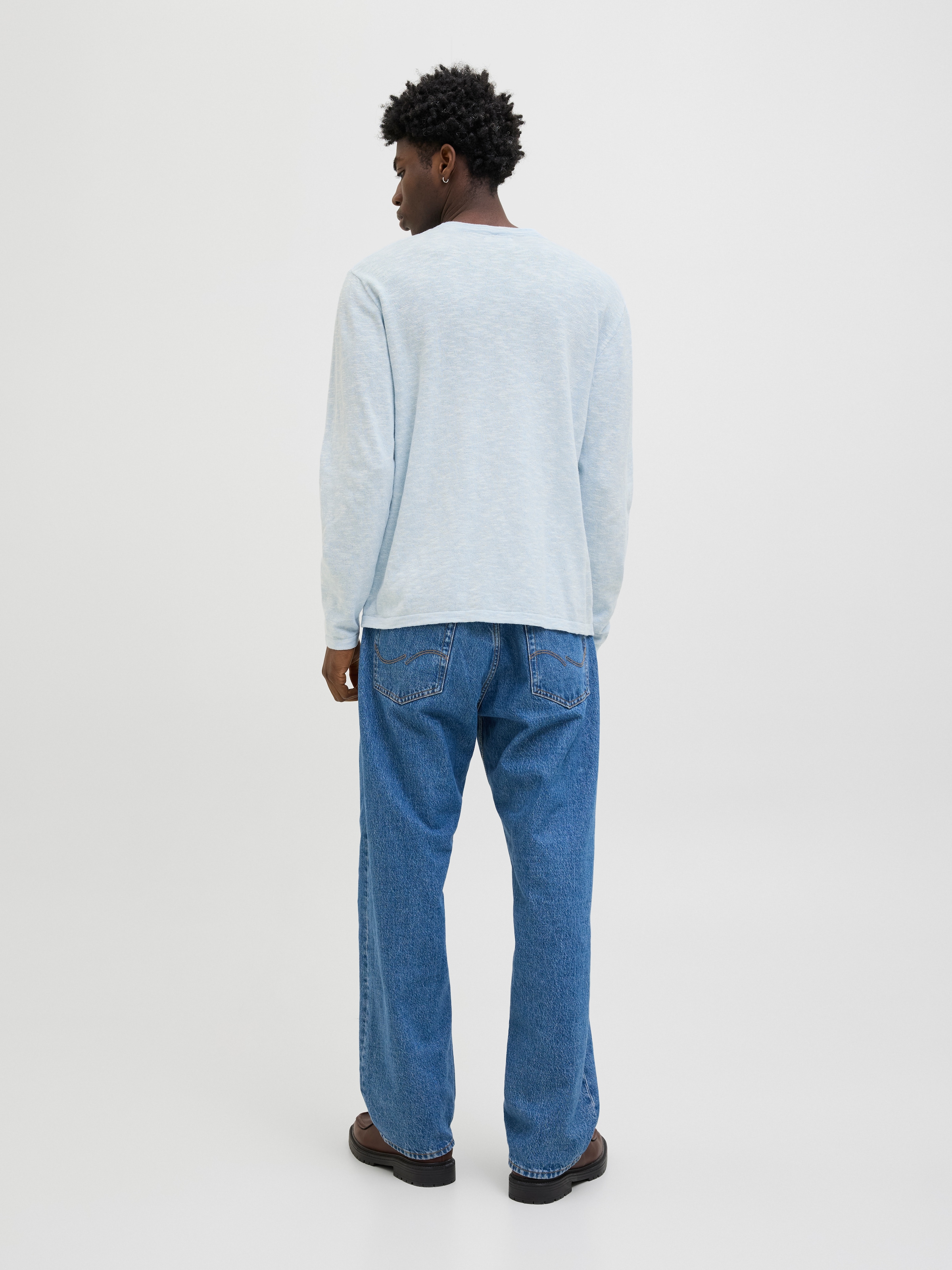 Jack & Jones Rundhalspullover »JJESUMMER KNIT CREW NECK SN«, mit Rundhalsausschnitt