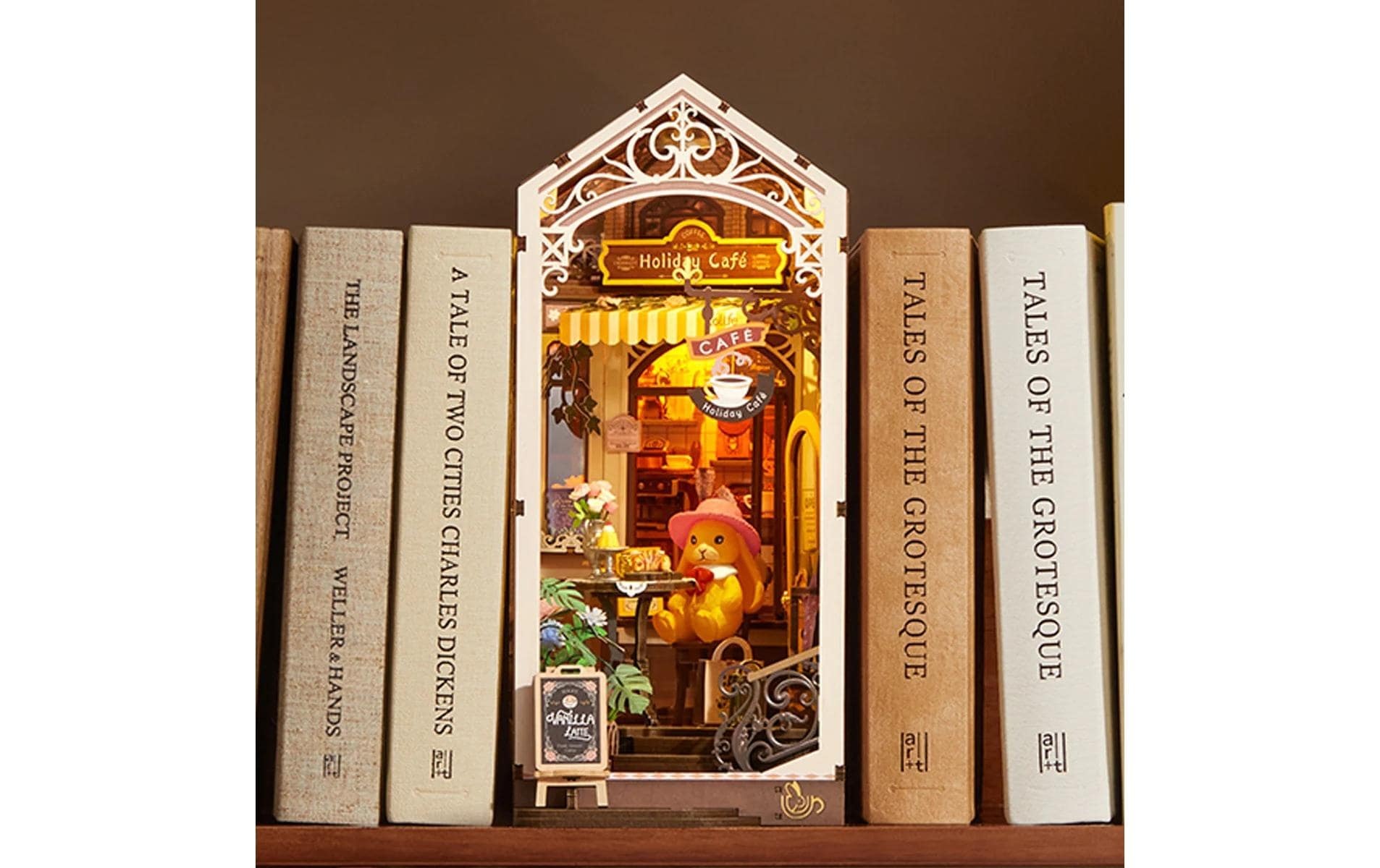 Image of Modellbausatz "Rolife Holiday Café Holzbausatz Book Nook" 171 Stk. tlg.