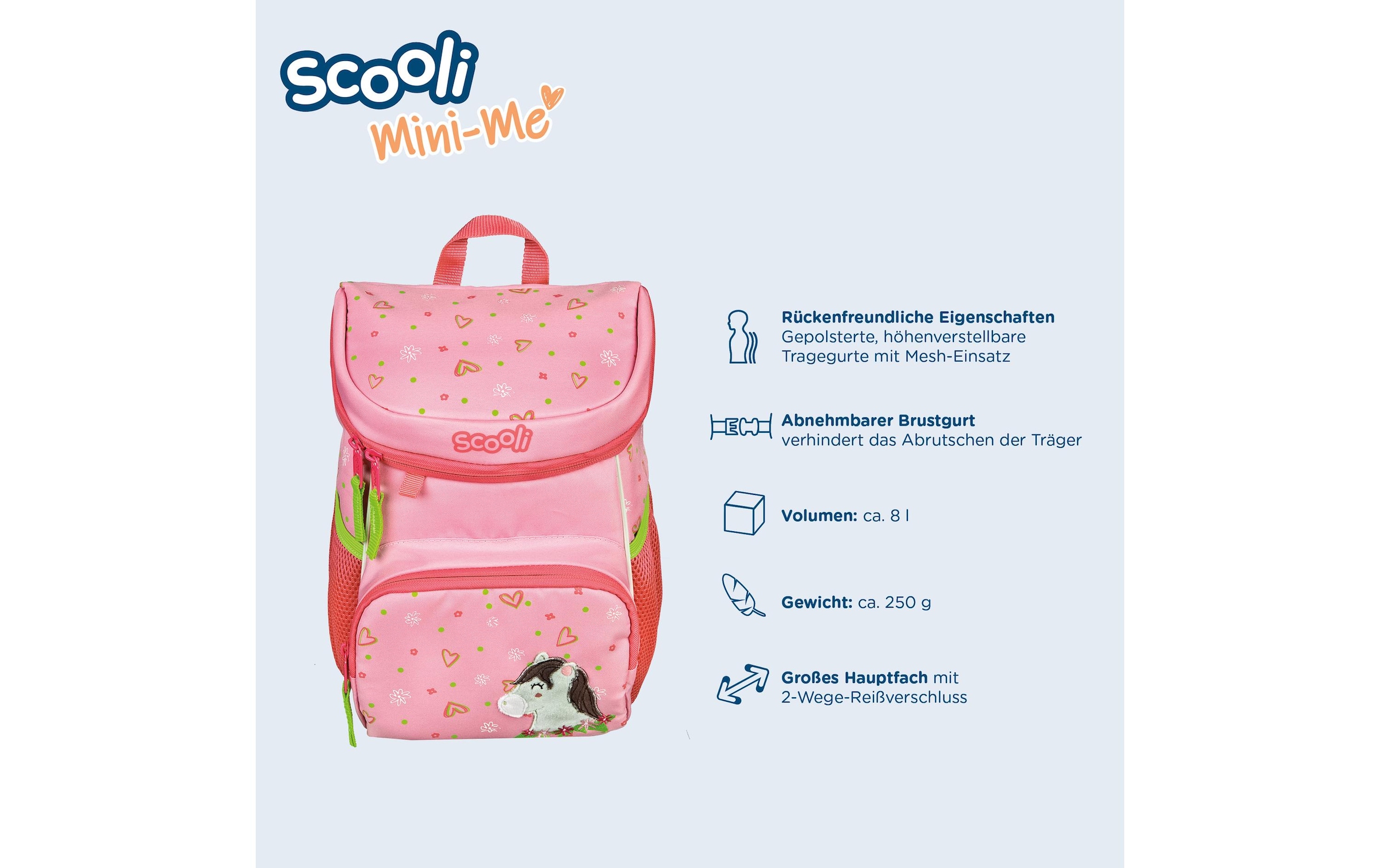 Scooli Kinderrucksack »Polly Pony 8 l«