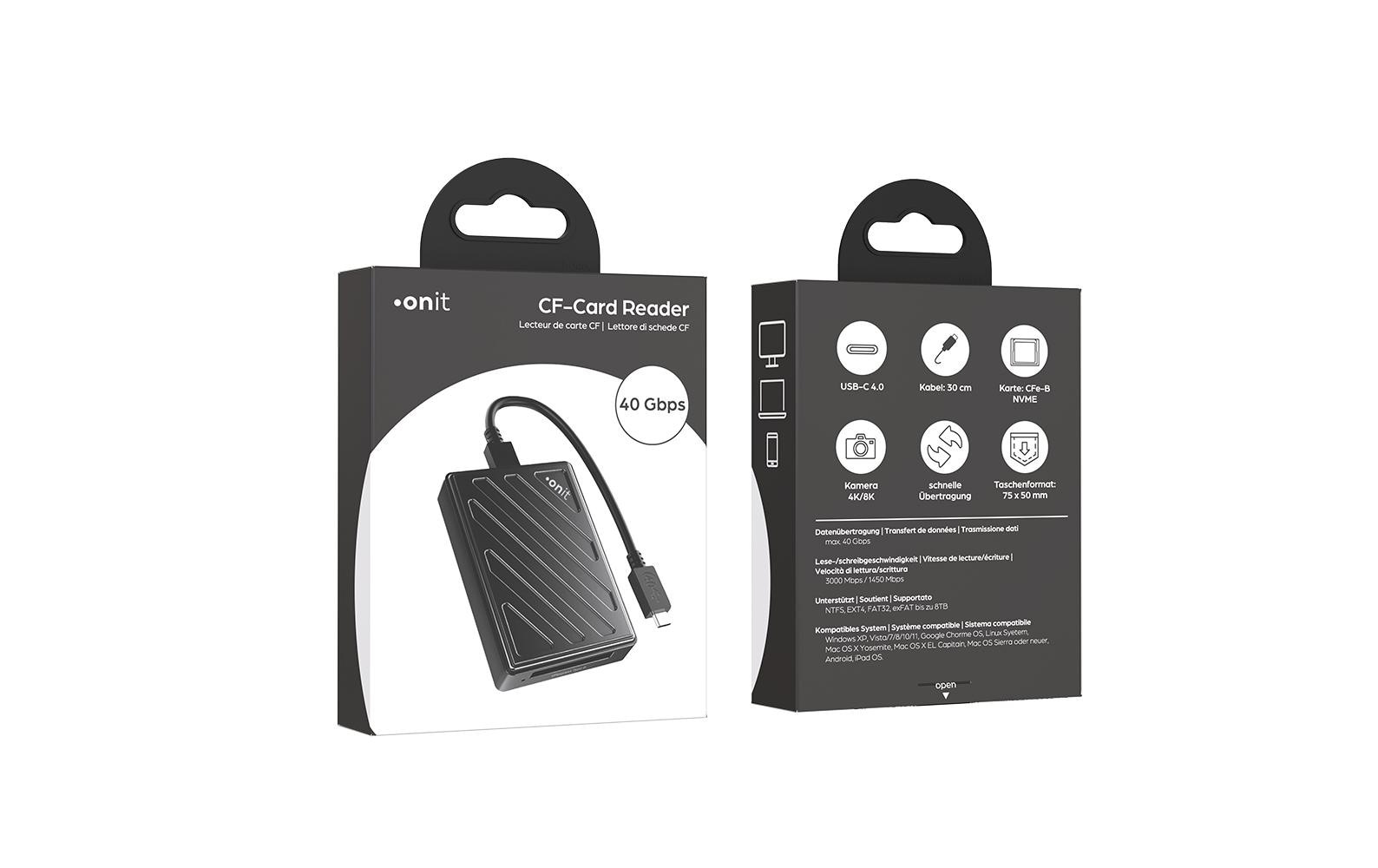 onit Speicherkartenleser »onit Card Reader Extern USB4 CFexpress Typ B«