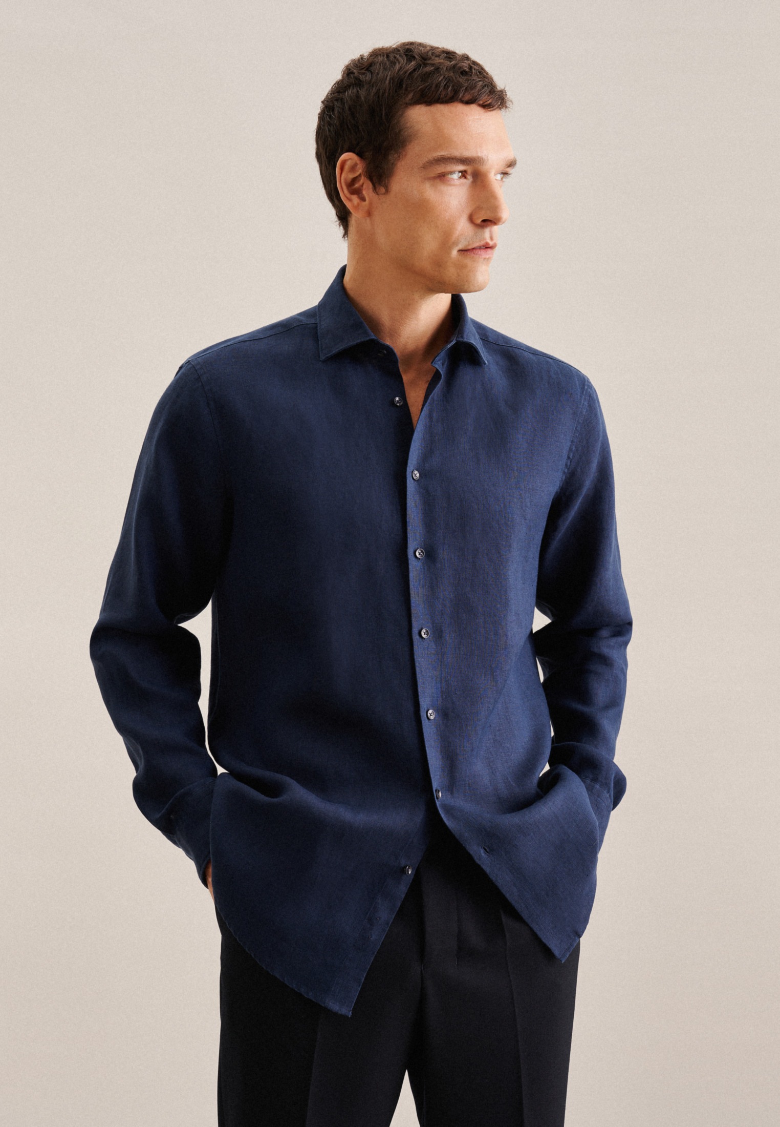 seidensticker Businesshemd »Regular« Regular 1/1 Kentkragen Uni