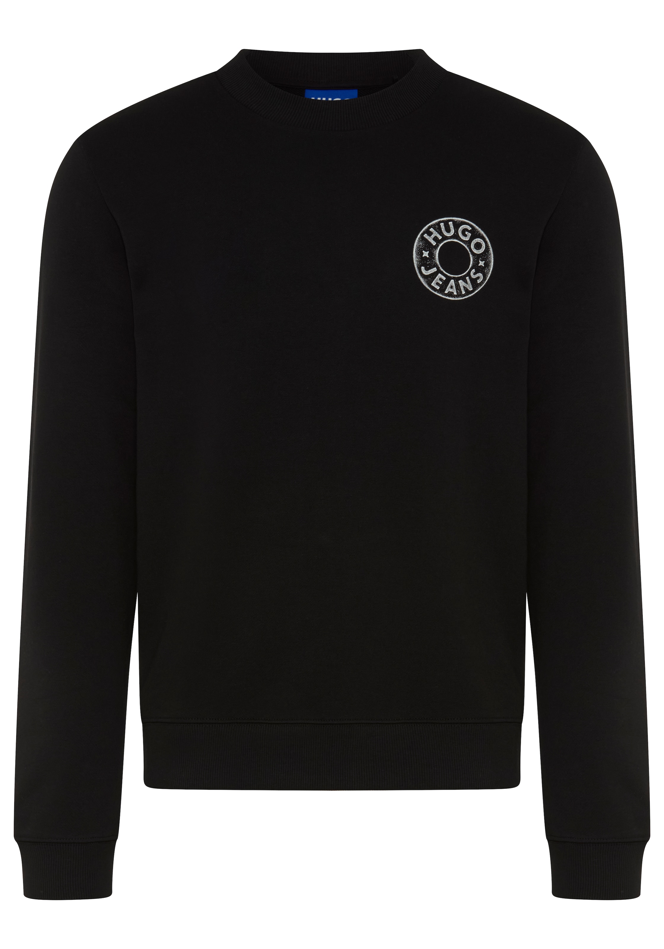 Image of HUGO Sweatshirt "Nedos", Rundhalsausschnitt, Regular Fit, reine Baumwolle