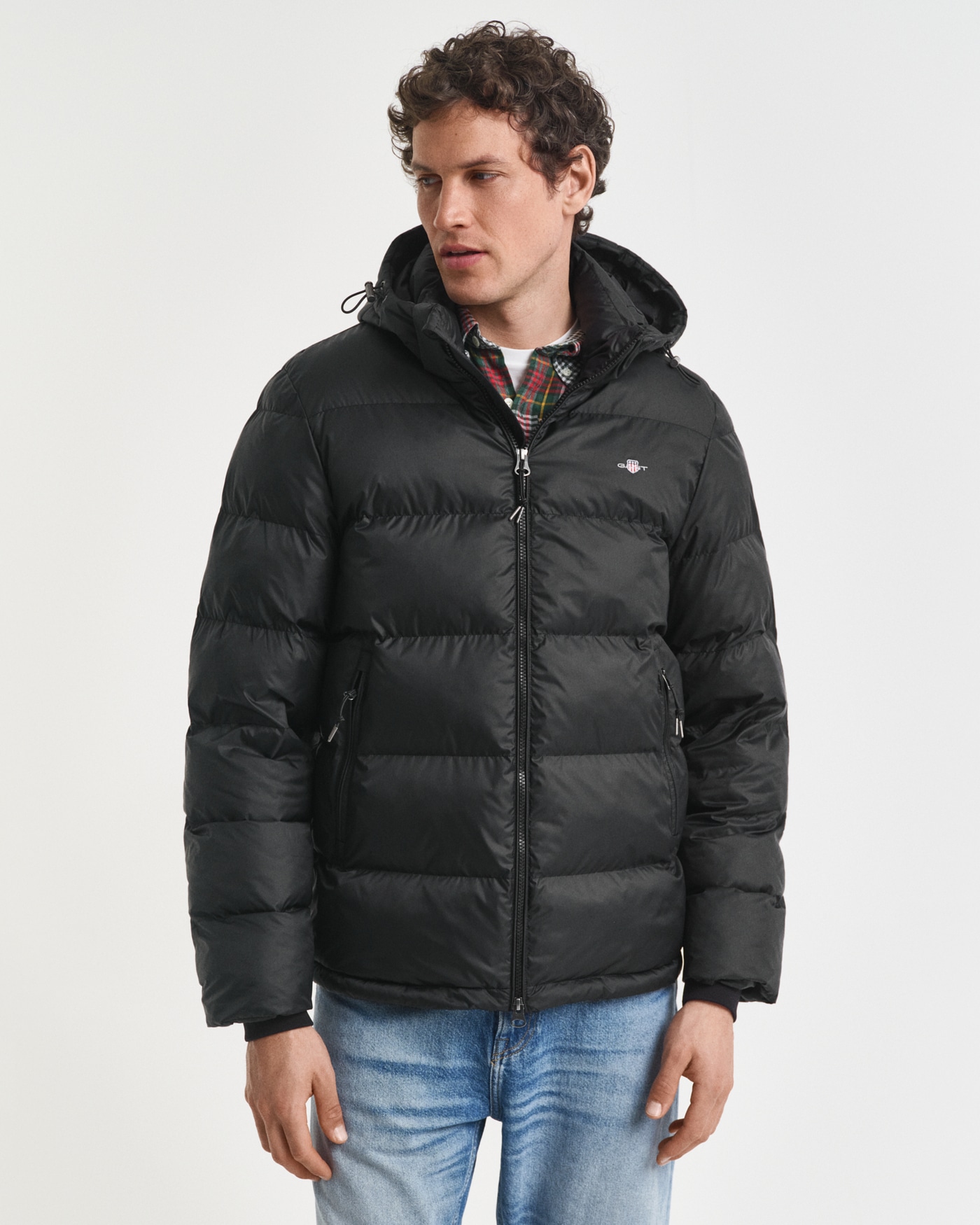 Image of Gant Steppjacke "ACTIVE CLOUD JACKET" mit Kapuze regular fit, abnehmbare Kapuze, 2-Wege-Reissverschluss