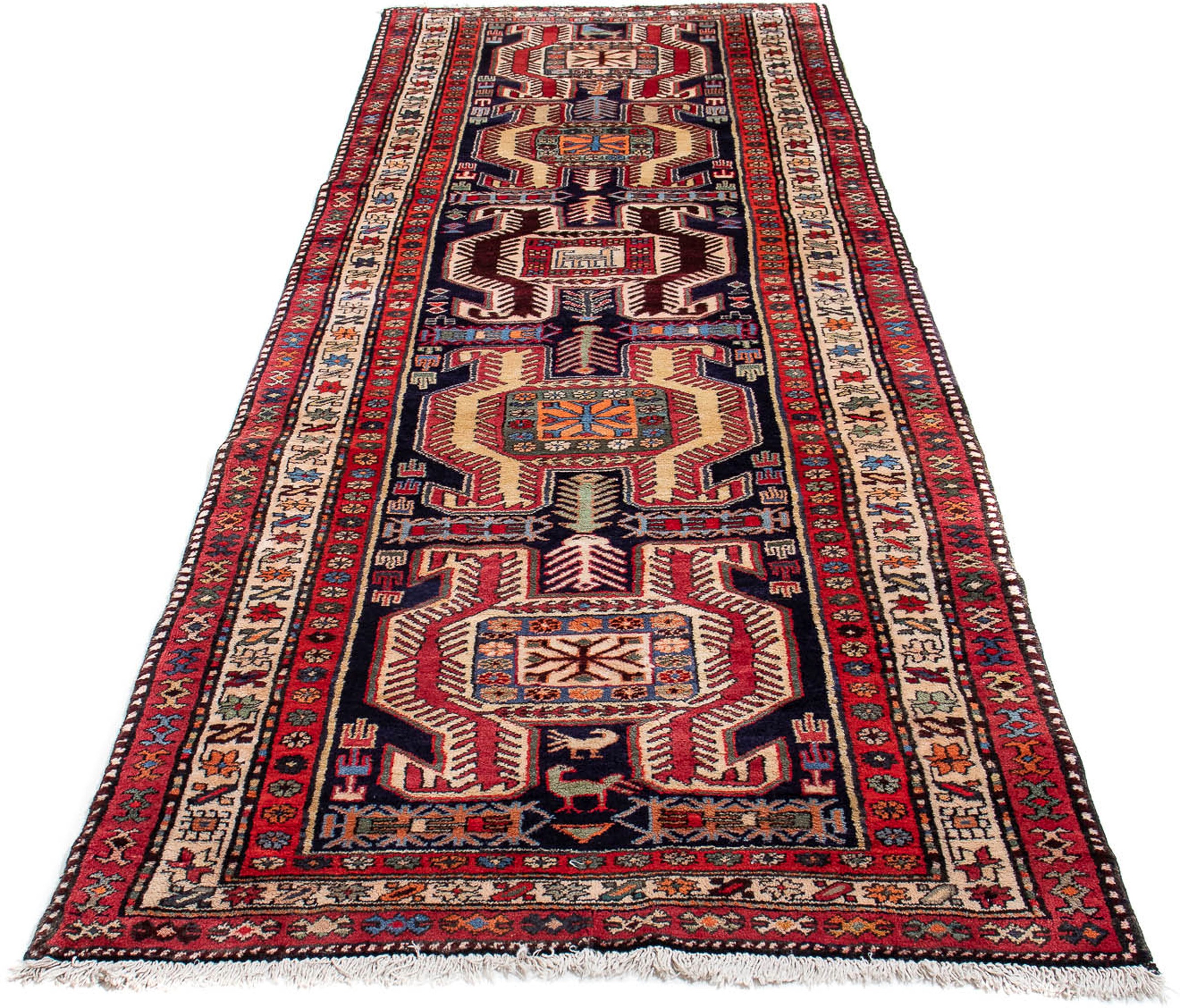 Image of morgenland Orientteppich »Perser - Nomadic - 320 x 102 cm - mehrfarbig«, rechteckig, 10 mm Höhe, Wohnzimmer, Handgeknüpft, Einzelstück mit Zertifikat bei Ackermann Versand Schweiz