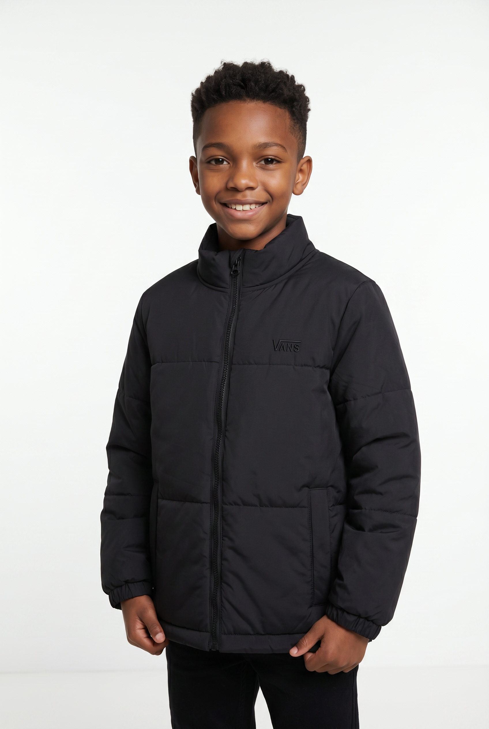 Image of Vans Steppjacke mit hoch geschlossenem Ausschnitt, winddicht, aus Softshell-Material