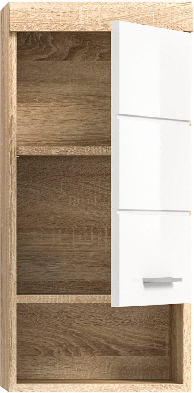 welltime Hängeschrank »SIENA, Breite 37cm, 1 Tür, 1 offenes Fächer, 1 Einlegeboden, MDF-Front« TOPSELLER!, 1 Stk. tlg. in verschiedenen Farben erhältlich, Badmöbel, Badschrank, Schrank, Bad