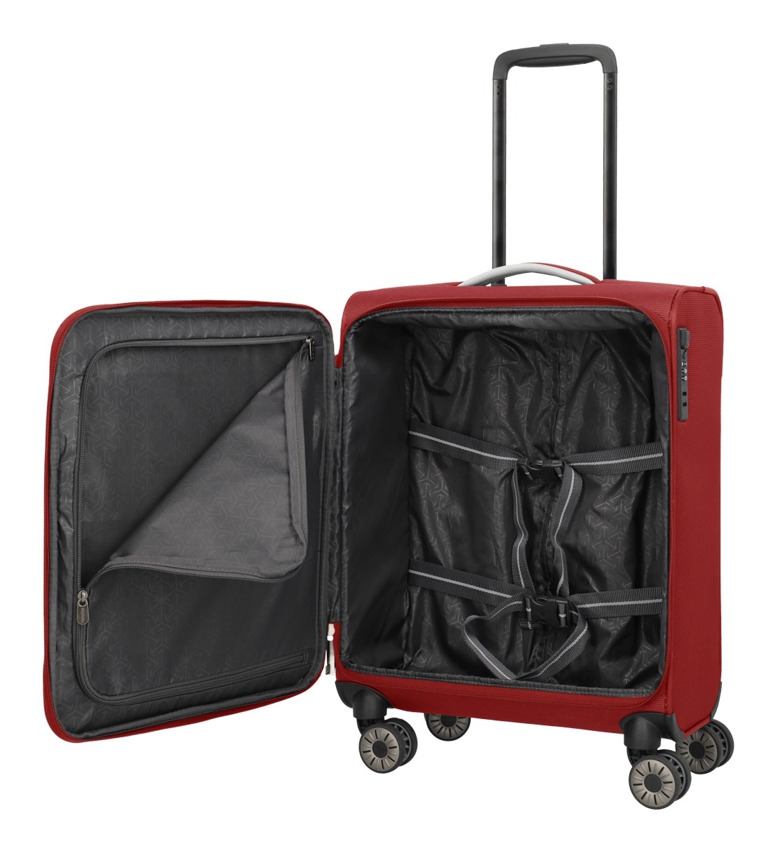 travelite Trolley pour bagages à main »JETPACK Multi Light 4 Cabin, konzipiert für Condor & Ryanair« 37 litre 4 Rollen Valise souple cabine pour la plupart des compagnies aériennes courantes