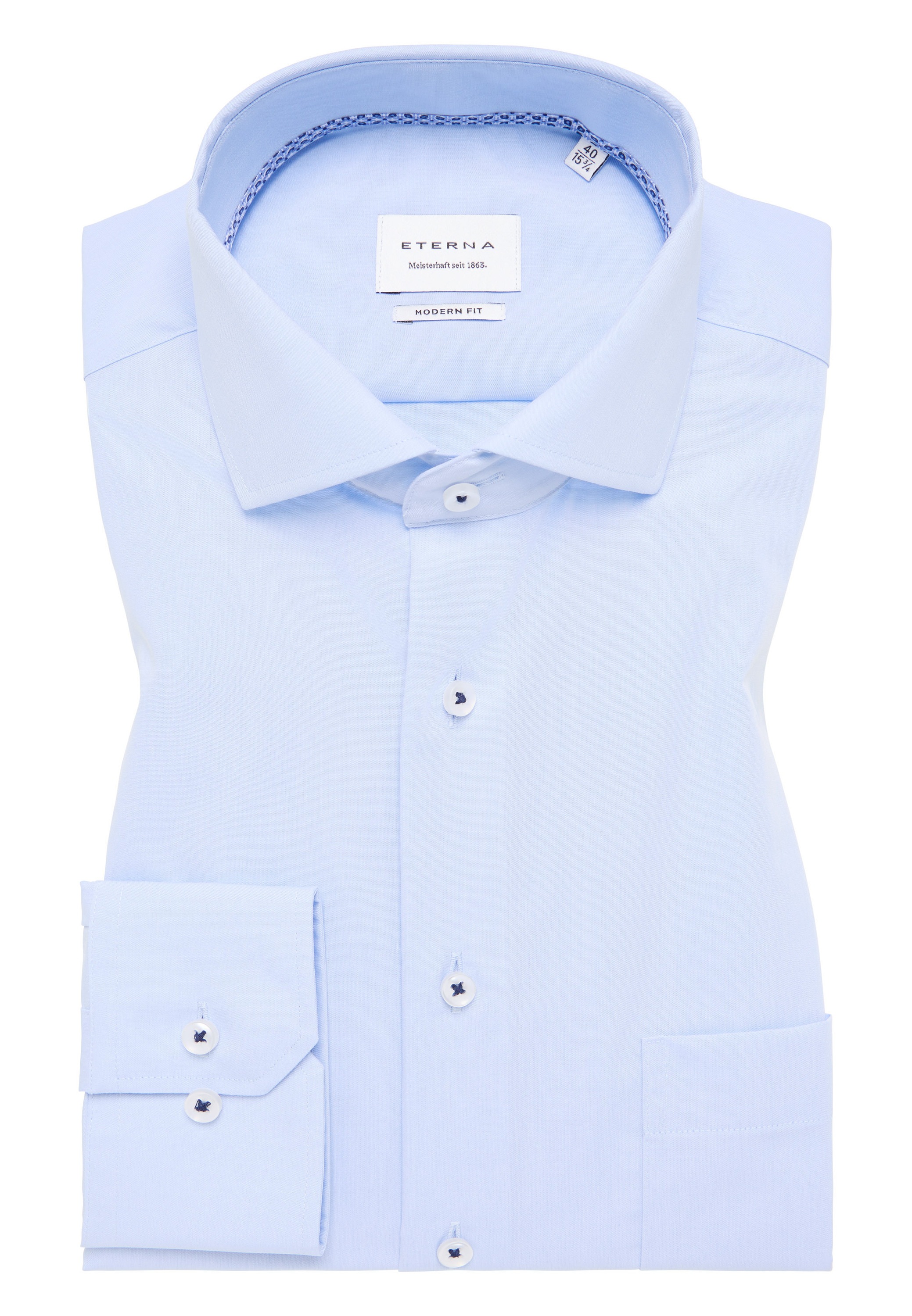 Eterna Langarmhemd »MODERN FIT«, NON IRON (bügelfrei)