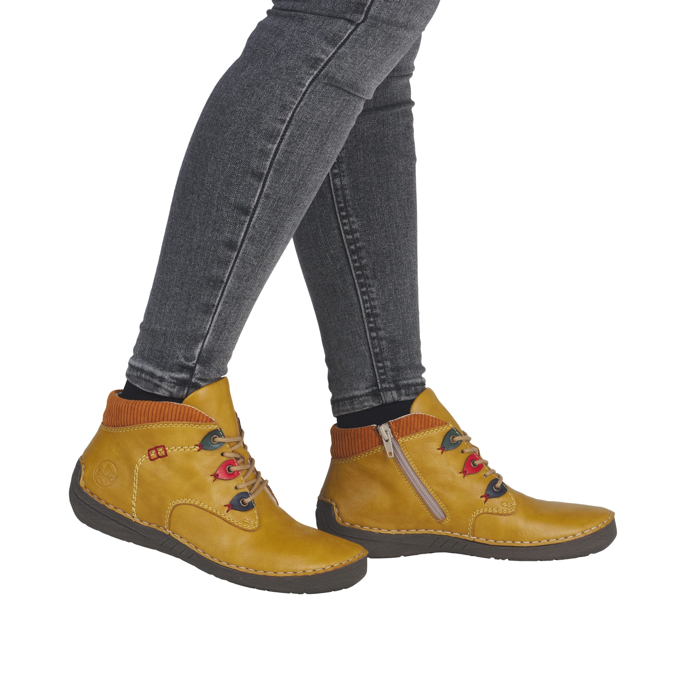 Rieker Bottines à lacets  Bottine, sneaker montante avec fermeture éclair intérieure