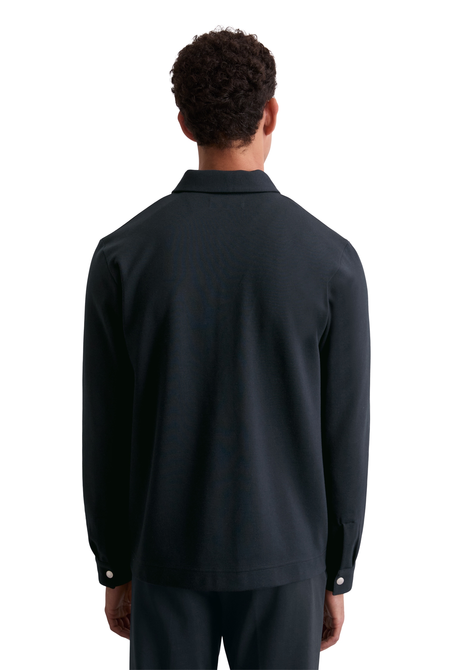 Marc O'Polo Hemdjacke, ohne Kapuze, Sweat-Overshirt regular fit aus Bio-Baumwoll-Mix
