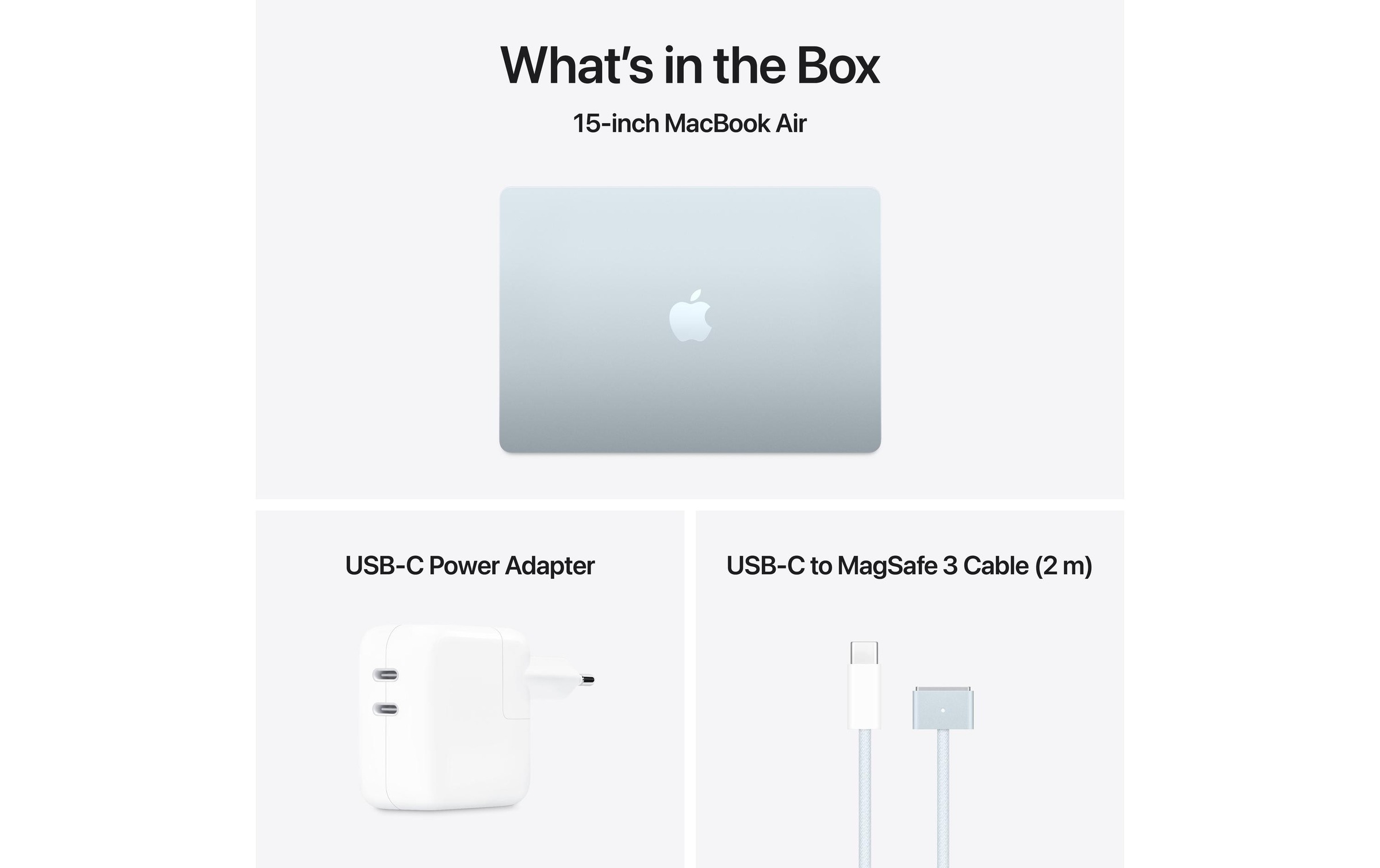 Apple Notebook »Air 15 2025 M4 10C GPU / 16 GB / 256 GB Sky Blue«