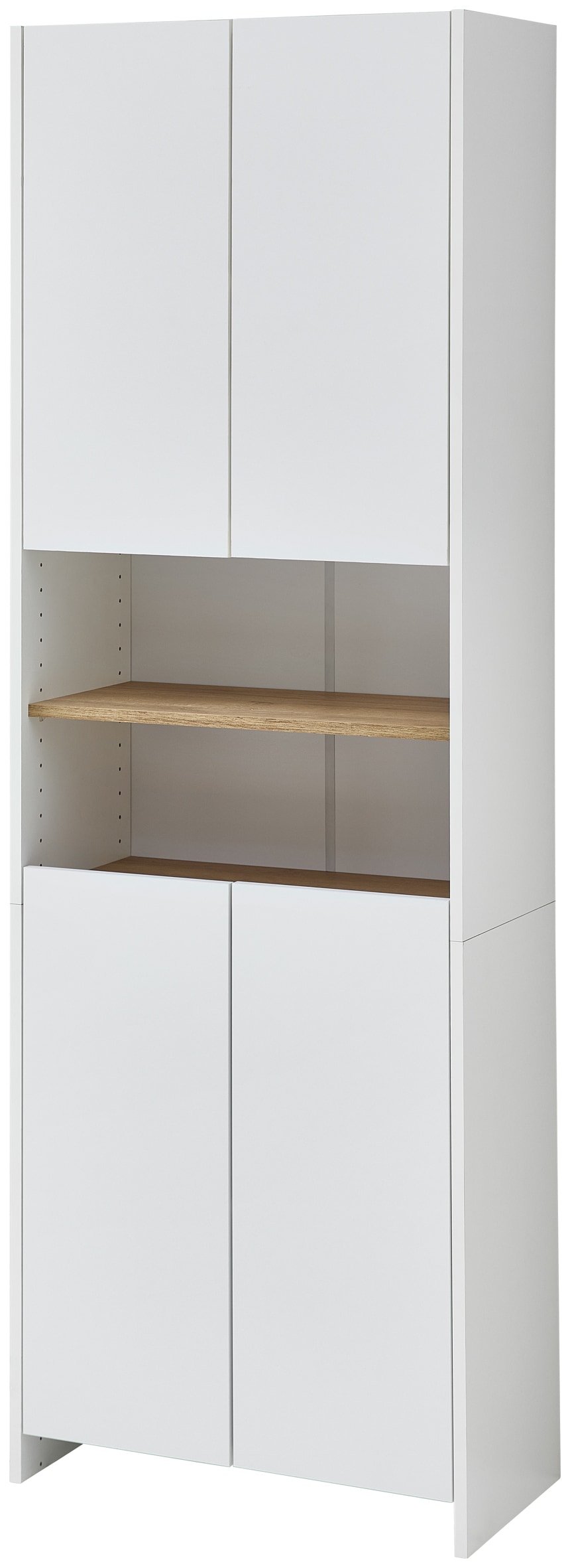 Saphir Armoire haute »Quickset 100, Badschrank 61,6 cm breit, 4 Türen« 2 étagères, 2 compartiments ouverts, armoire haute de salle de bain, joint d'accentuation