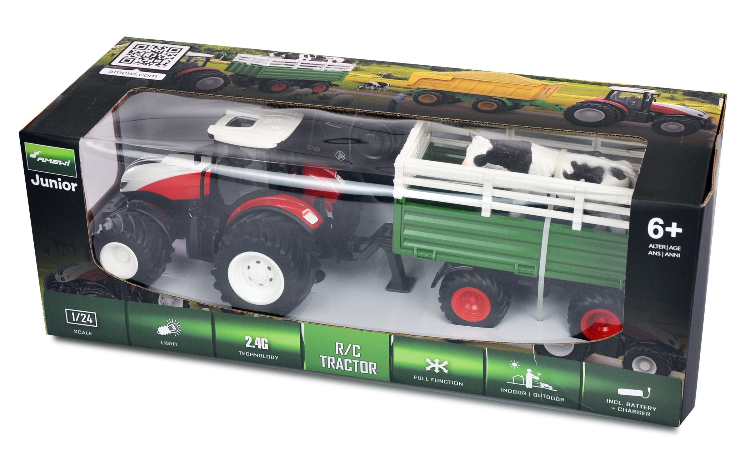 Amewi RC-Traktor »Traktor mit Viehtransporter RTR«