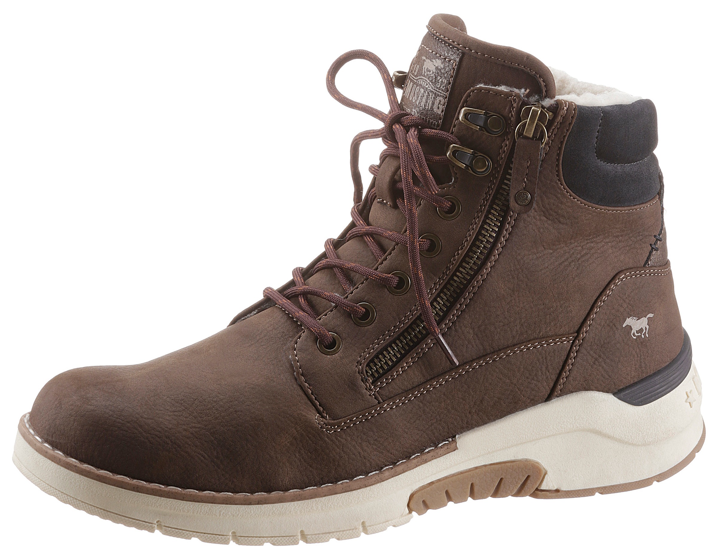 Image of Mustang Shoes Schnürboots, mit zwei Reissverschlüssen bei Ackermann Versand Schweiz