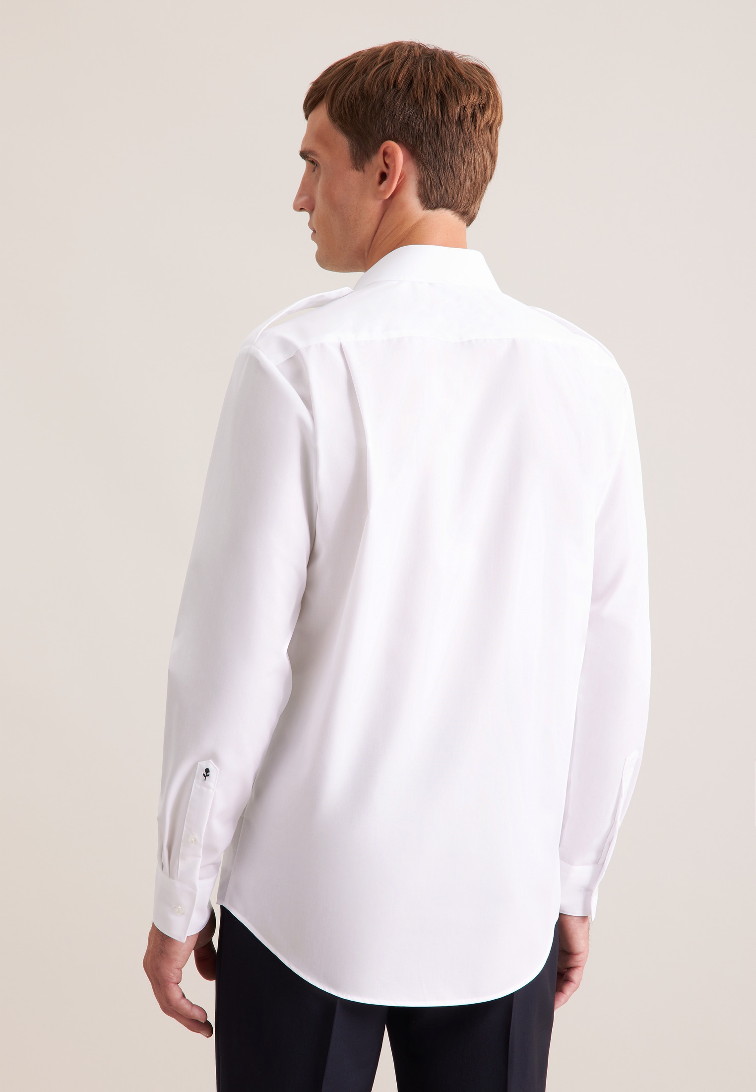 seidensticker Chemise de pilote »Pilotenhemd« Regular 1/1 Kentkragen Uni