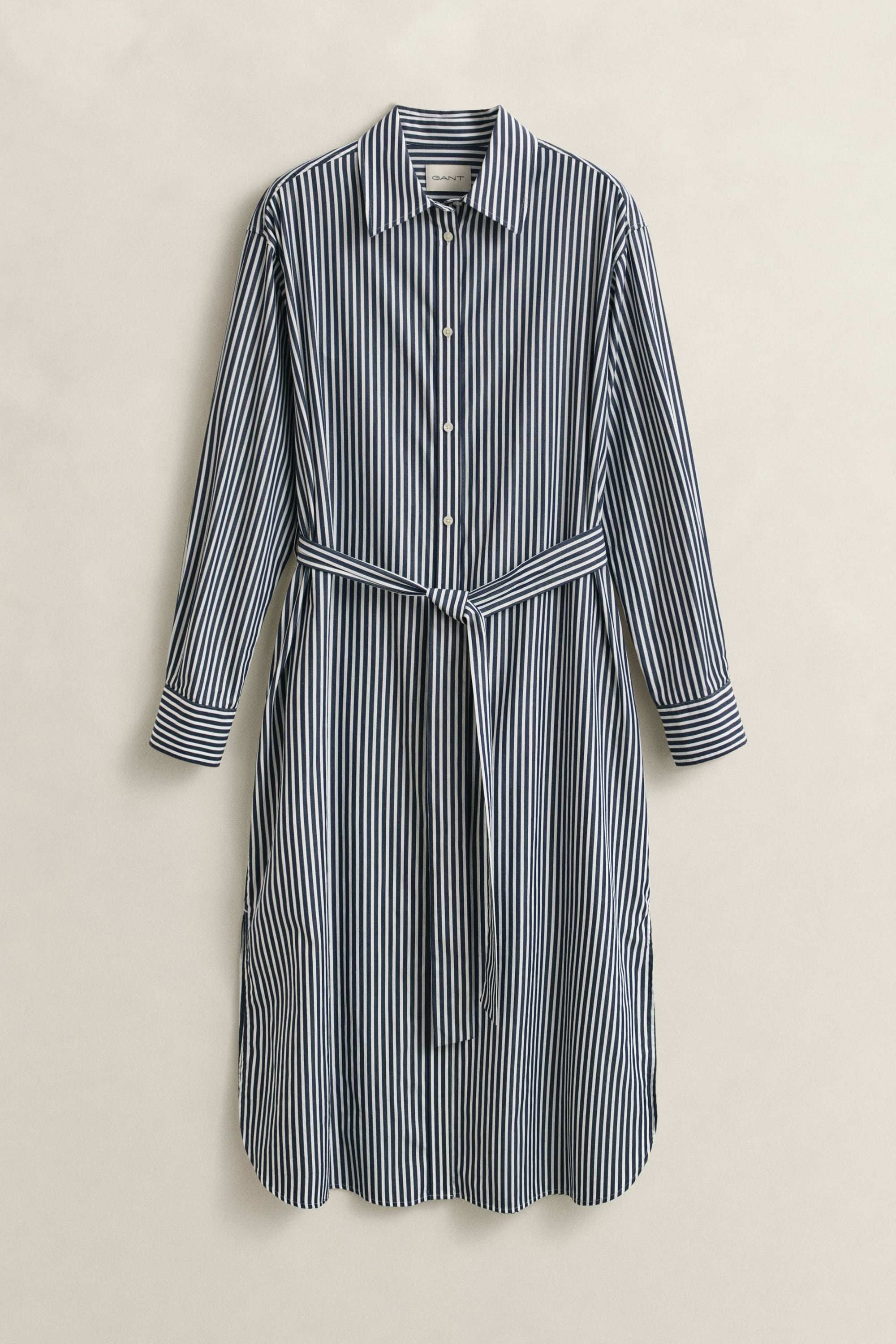 Gant Robe chemisier »CLASSIC POPLIN STRIPE« mit Streifen, Taillengürtel, regular fit