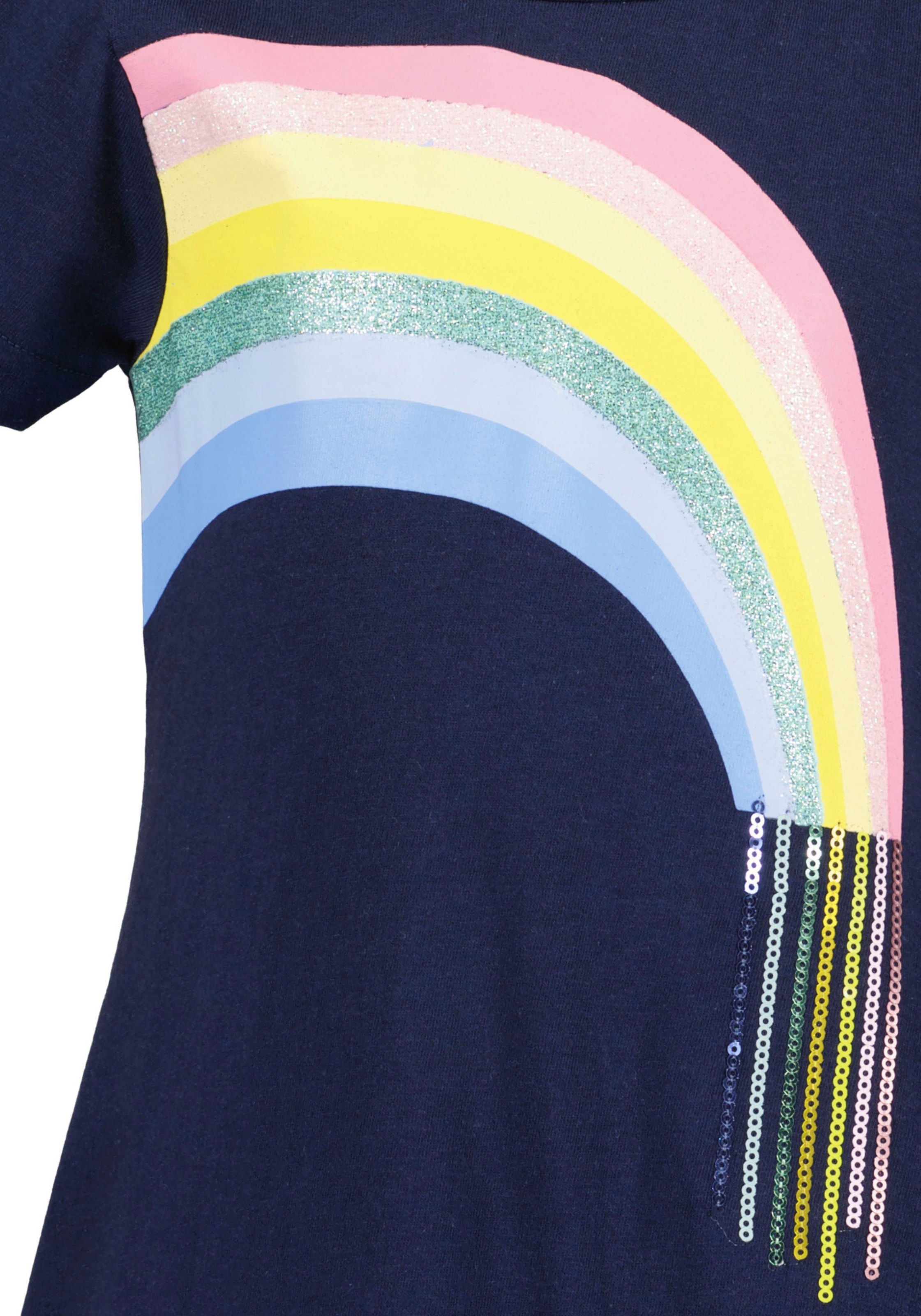 Blue Seven Robe en jersey 1 pièces tlg. mit grossem Frontmotiv  mit Pailletten