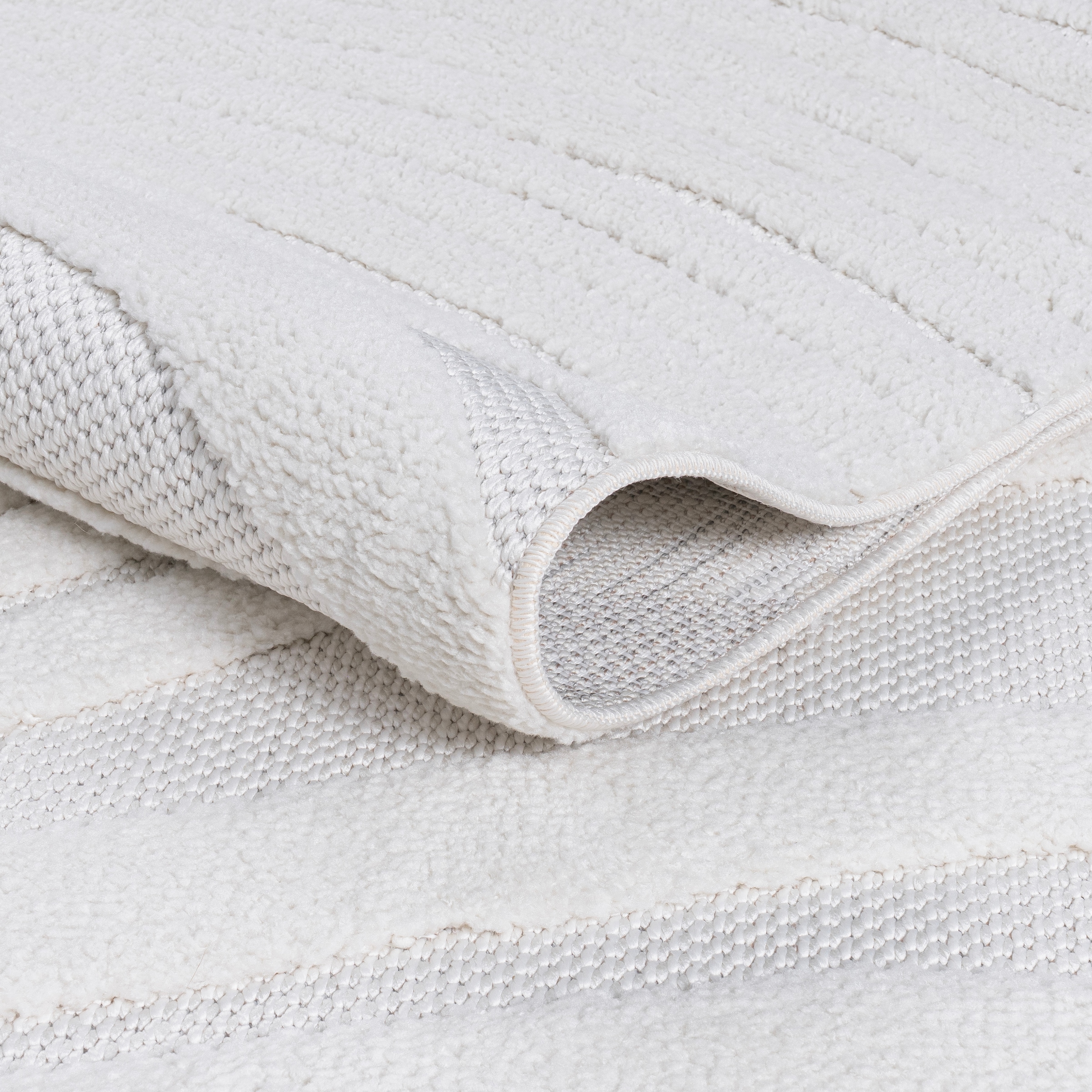 GOODproduct Teppich »Samelia mit Fransen, Wellendesign, Balkon, Camping« rechteckig 6 mm Höhe Hoch-Tief-Struktur, In- und Outdoor geeignet für Küche oder Esszimmer