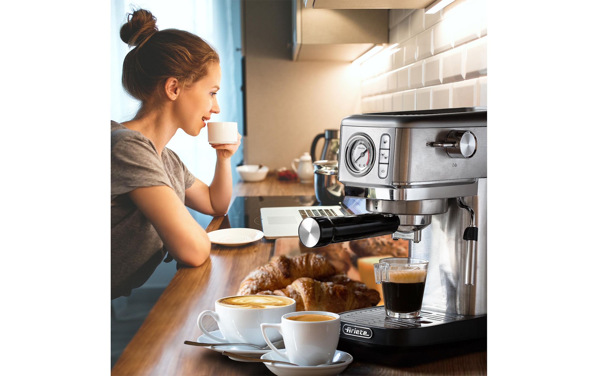   Siebträgermaschine »ARI-1381« Leistungsaufnahme Betrieb: 1300W