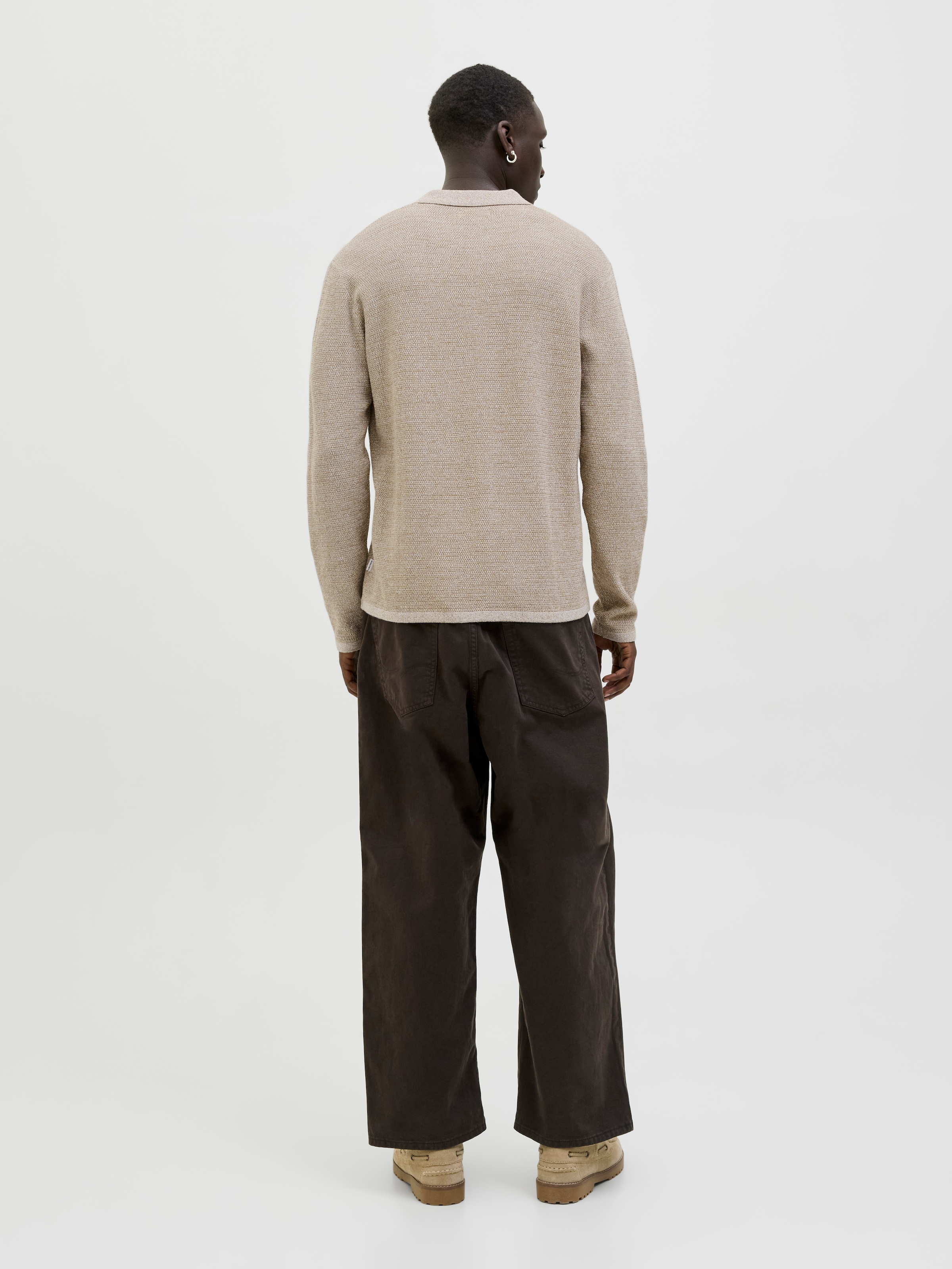 Jack & Jones Pull en tricot »JJEGEORGE KNIT POLO LS SN«