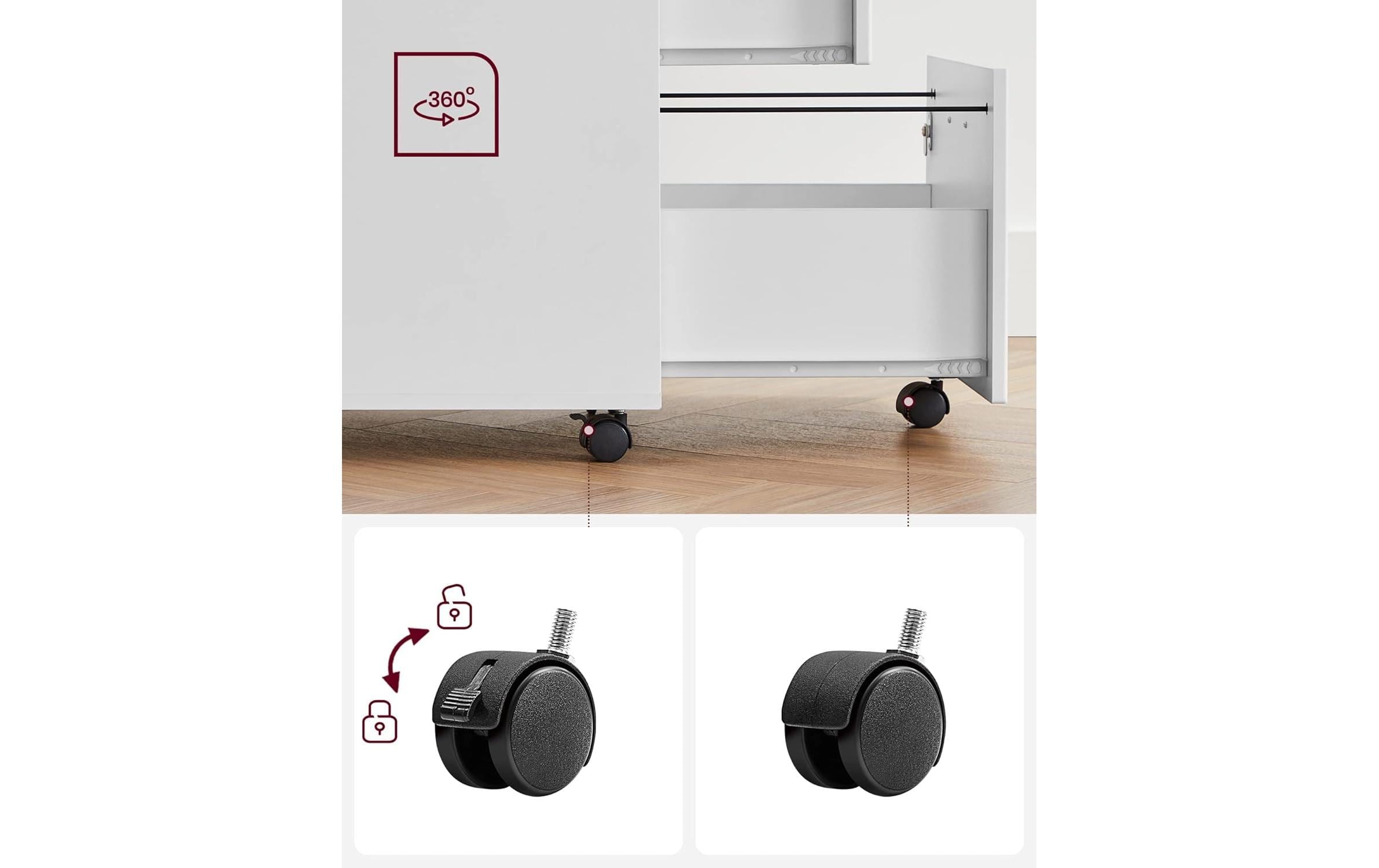 VASAGLE Aktenschrank »mit zwei Schubladen«