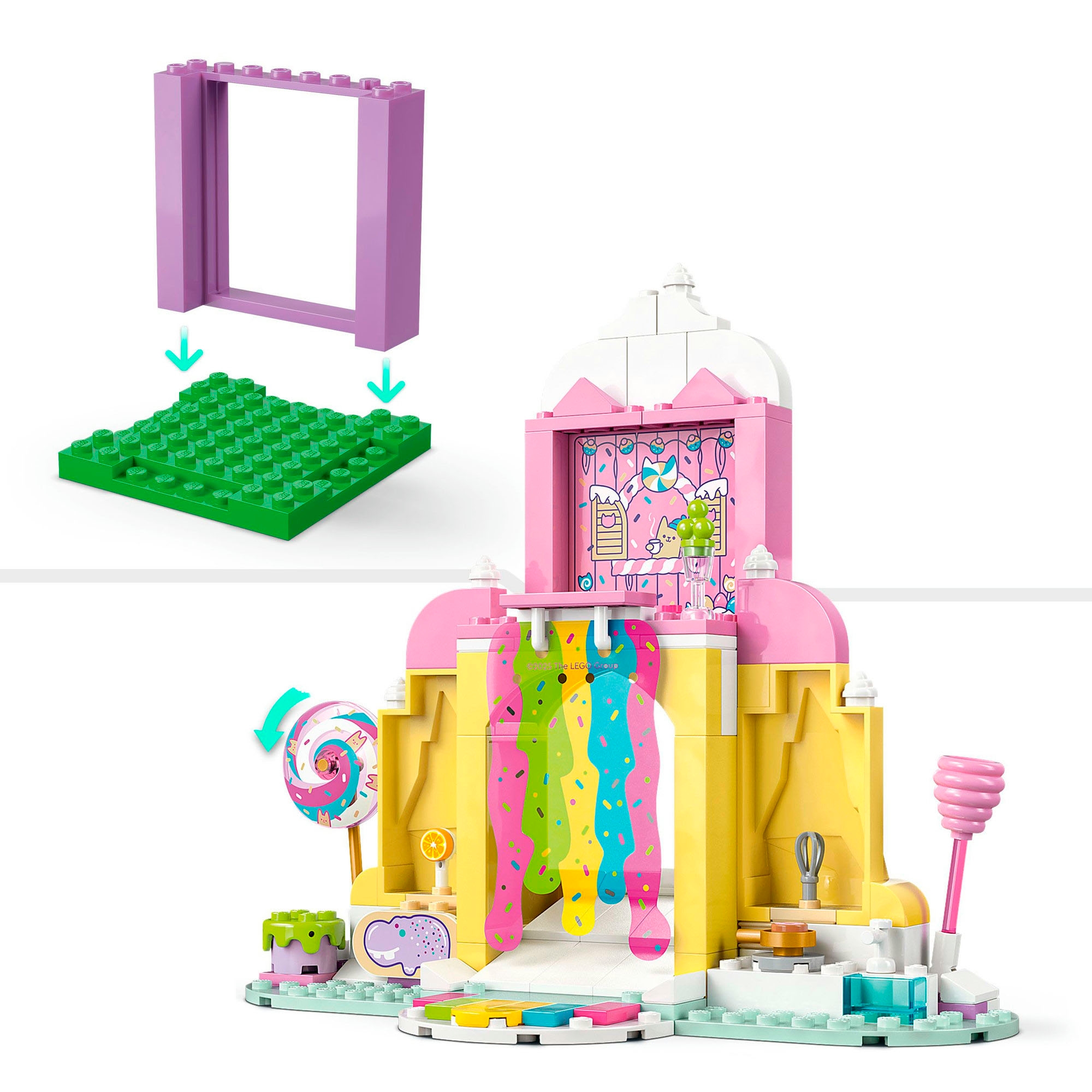 LEGO® Konstruktionsspielsteine »Zuckerguss-Gebirge und Kätzchen-Garten (11205), LEGO Gabby's Dollhouse« Made in Europe