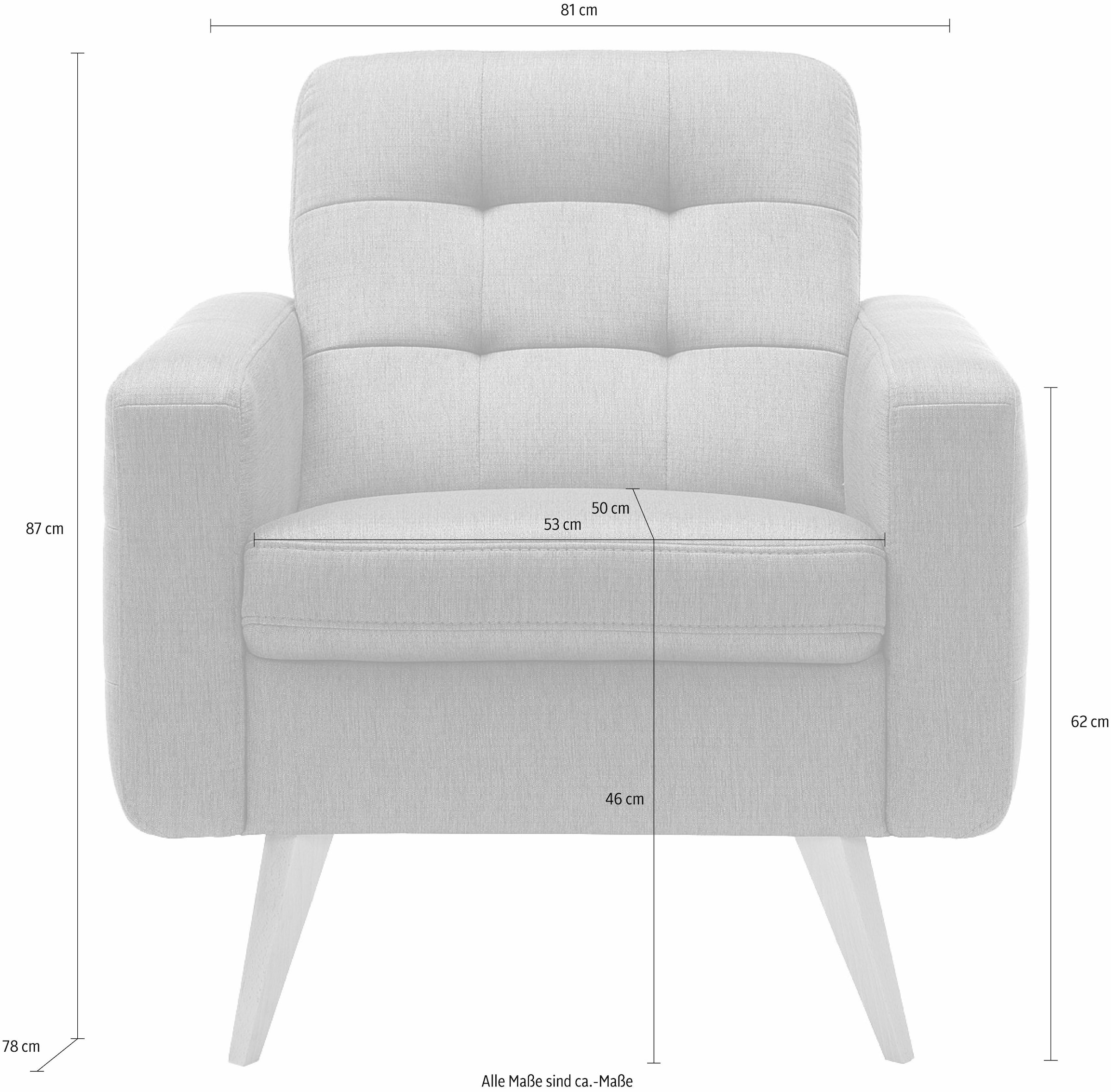 exxpo - sofa fashion Sessel »Nappa, Loungesessel«