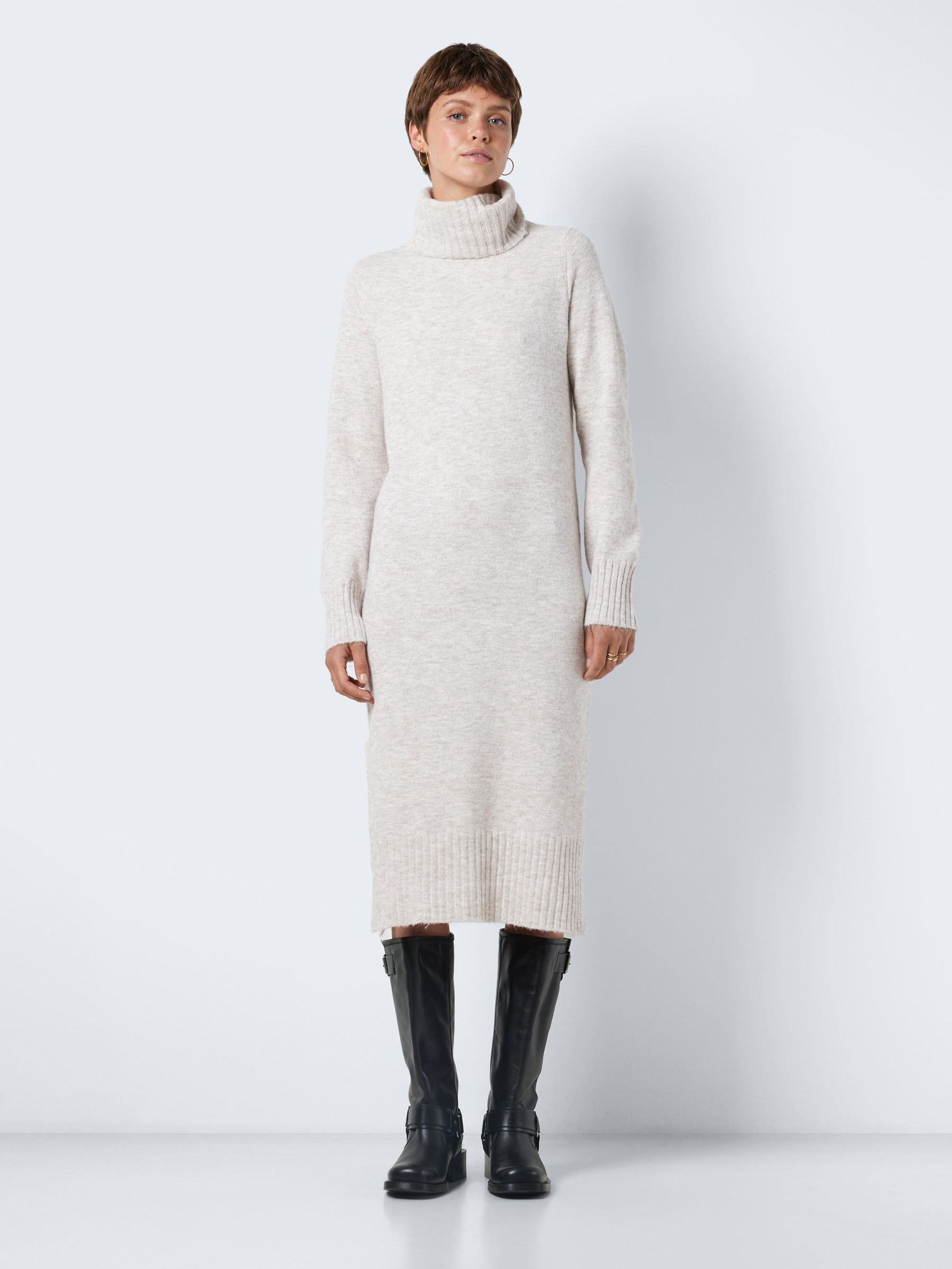 Noisy may Strickkleid »NMVIOLA L/S ROLLNECK KNIT DRESS FWD NOOS«