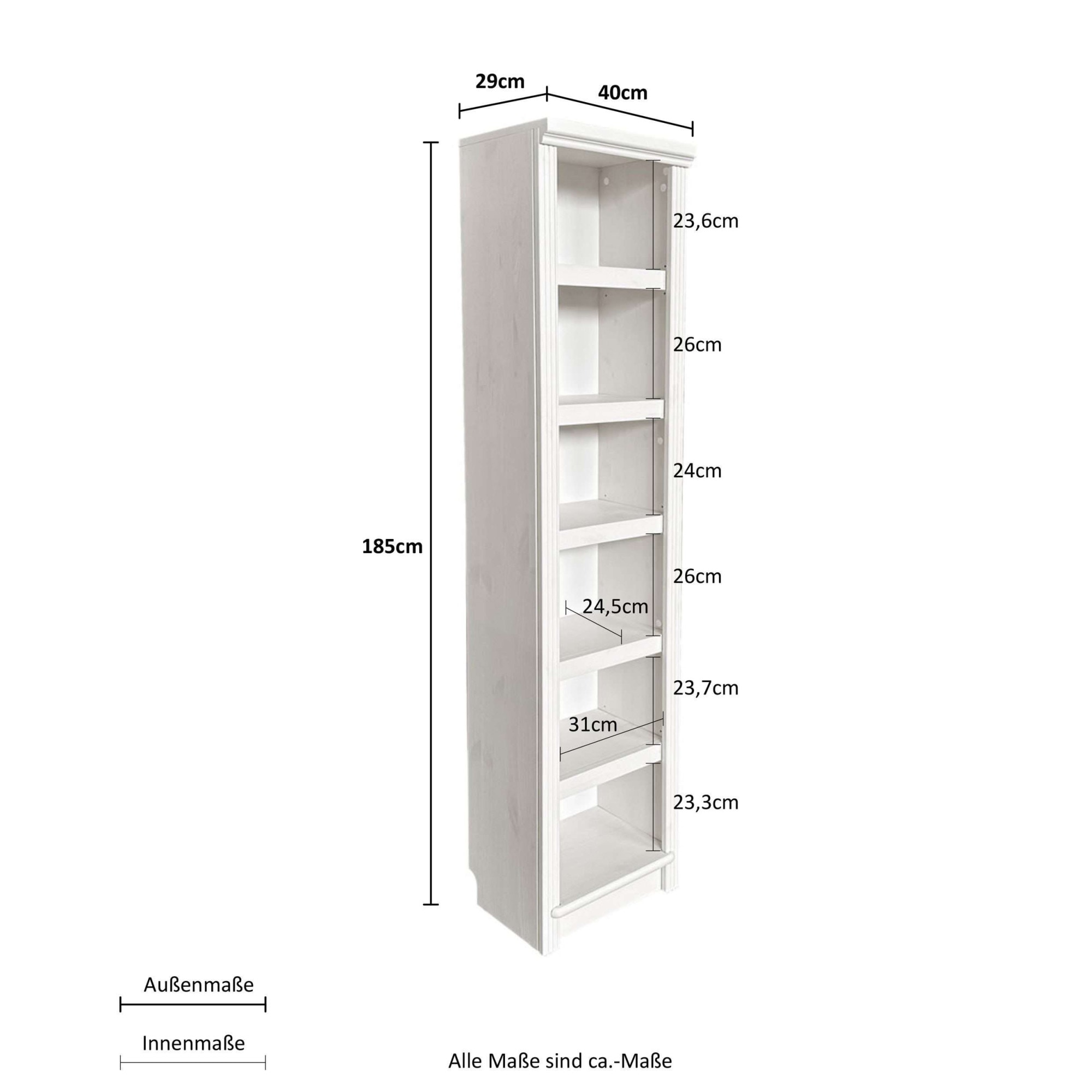 GOODproduct Standregal »Riga« aus massiver Kiefer, FSC®-zertifiziert, made in Europe