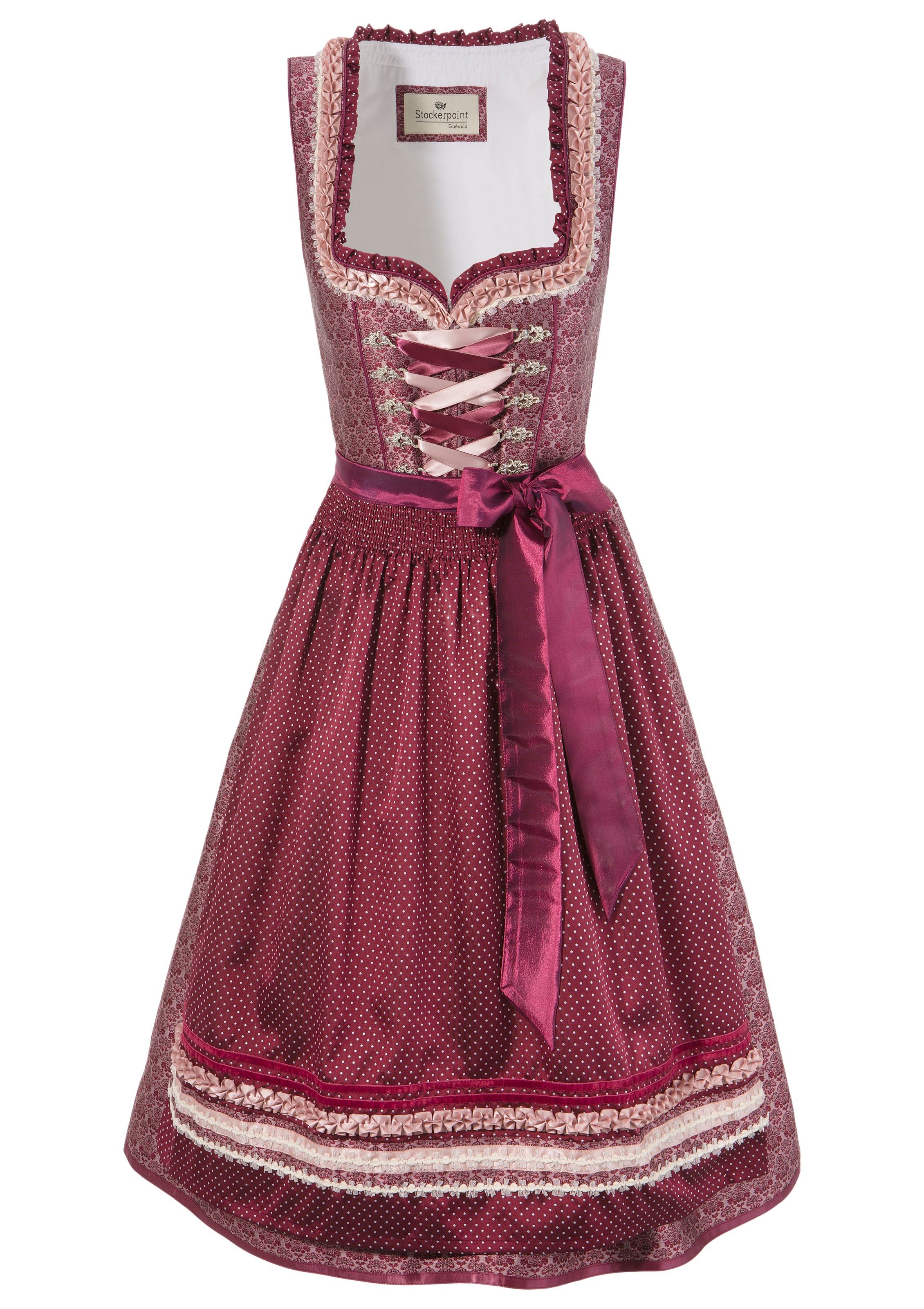 Image of Stockerpoint Dirndl, (2 tlg.), Damen, midi mit Satinbandschnürung bei Ackermann Versand Schweiz