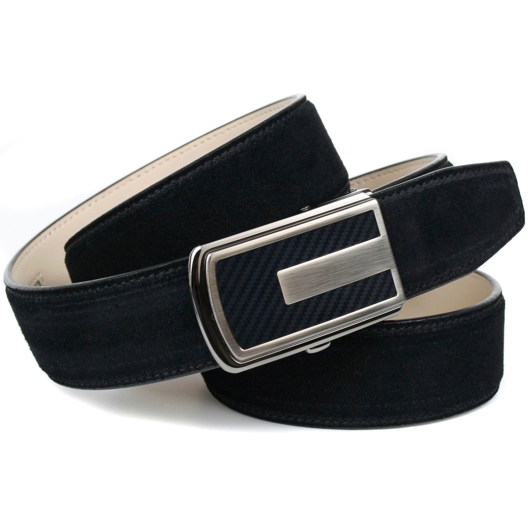 Image of Anthoni Crown Ledergürtel, Veloursledergürtel mit Automatik Schliesse bei Ackermann Versand Schweiz