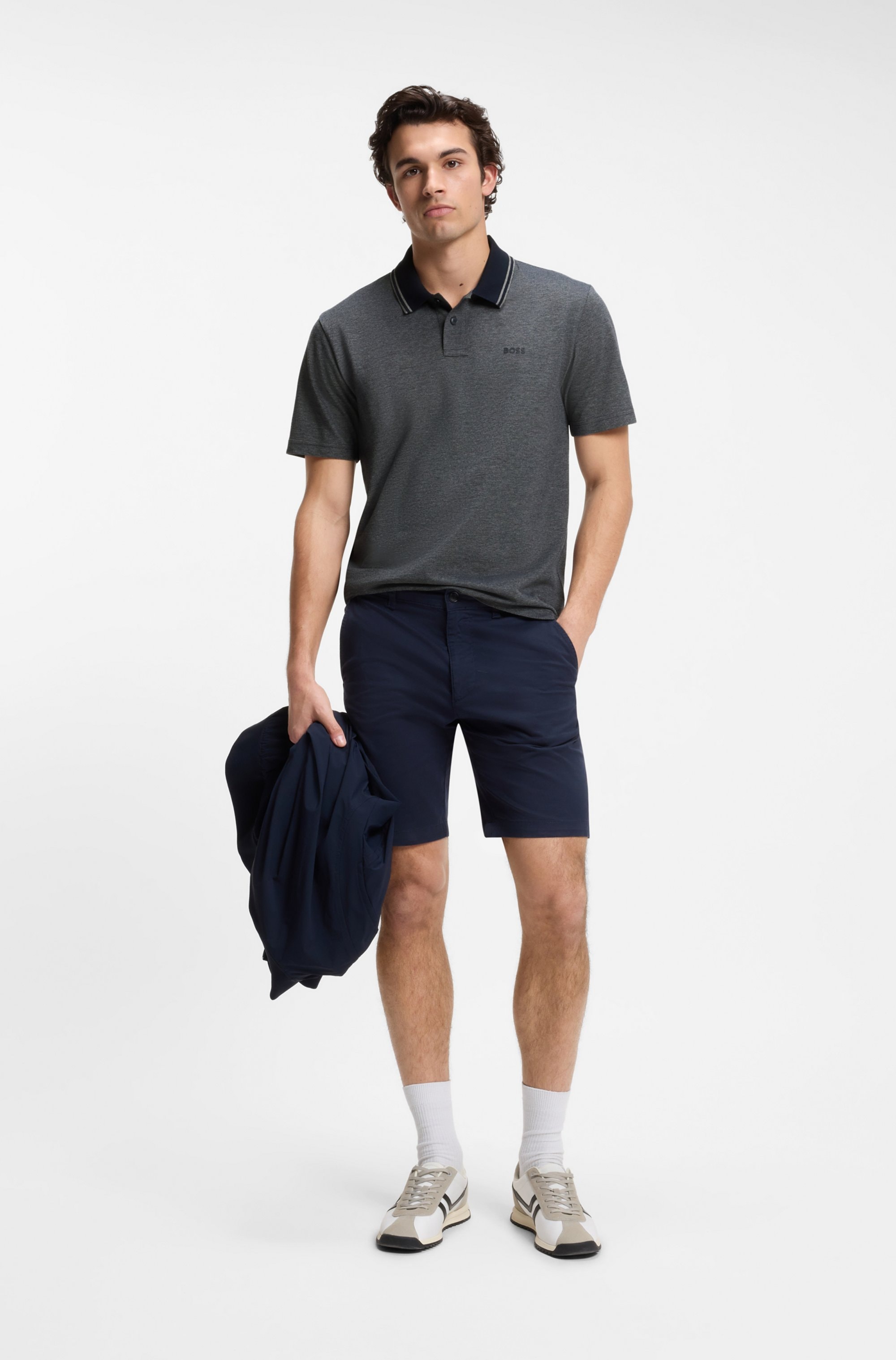 BOSS ORANGE Polo »PeoxfordNew« mit Polokragen