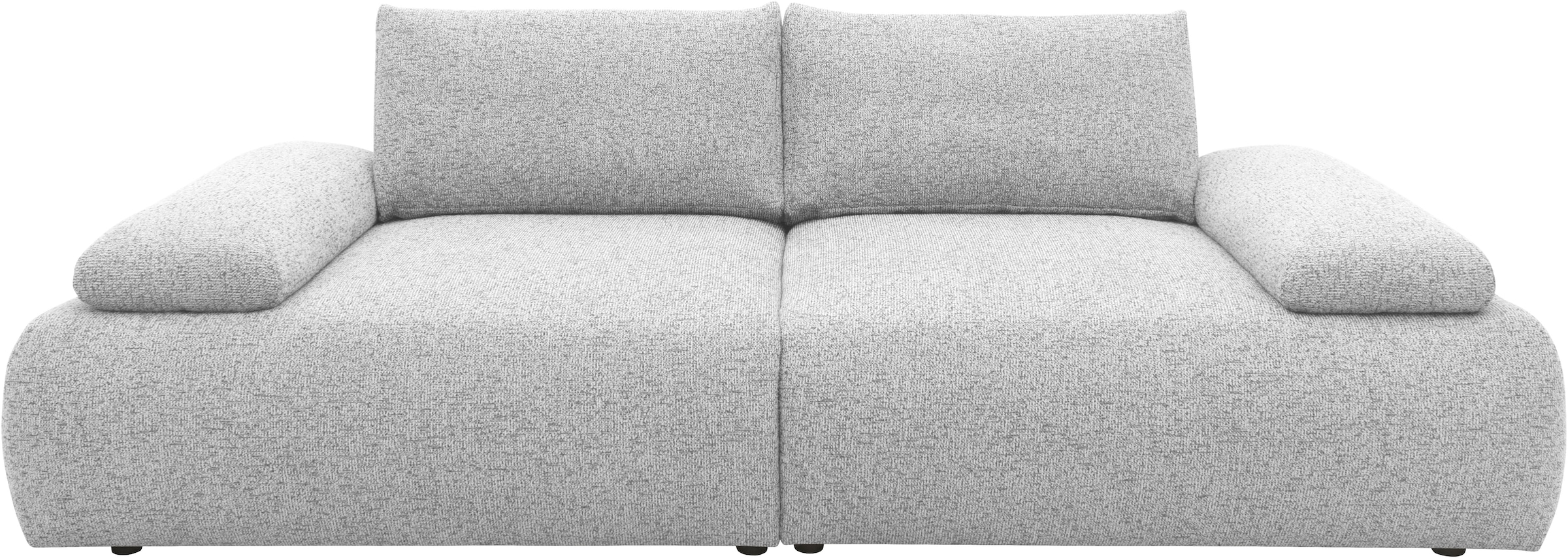 DOMO collection Big-Sofa »800016 Megasofa Breite 244cm, Federkernunterfederung«, (2 St.), moderner Strukturstoff aus 95% Polyester und 5% Baumwolle