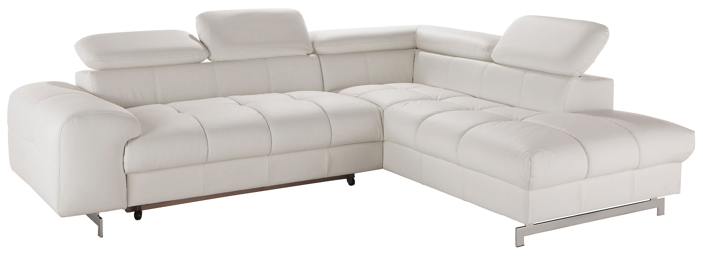 COTTA Ecksofa »Chef L-Form«, mit Kopfteilverstellung, wahlweise mit Bettfunktion