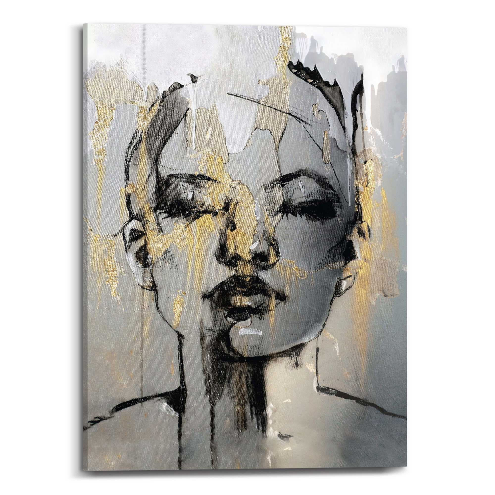 Image of Reinders Leinwandbild "Goldenes Gesicht"