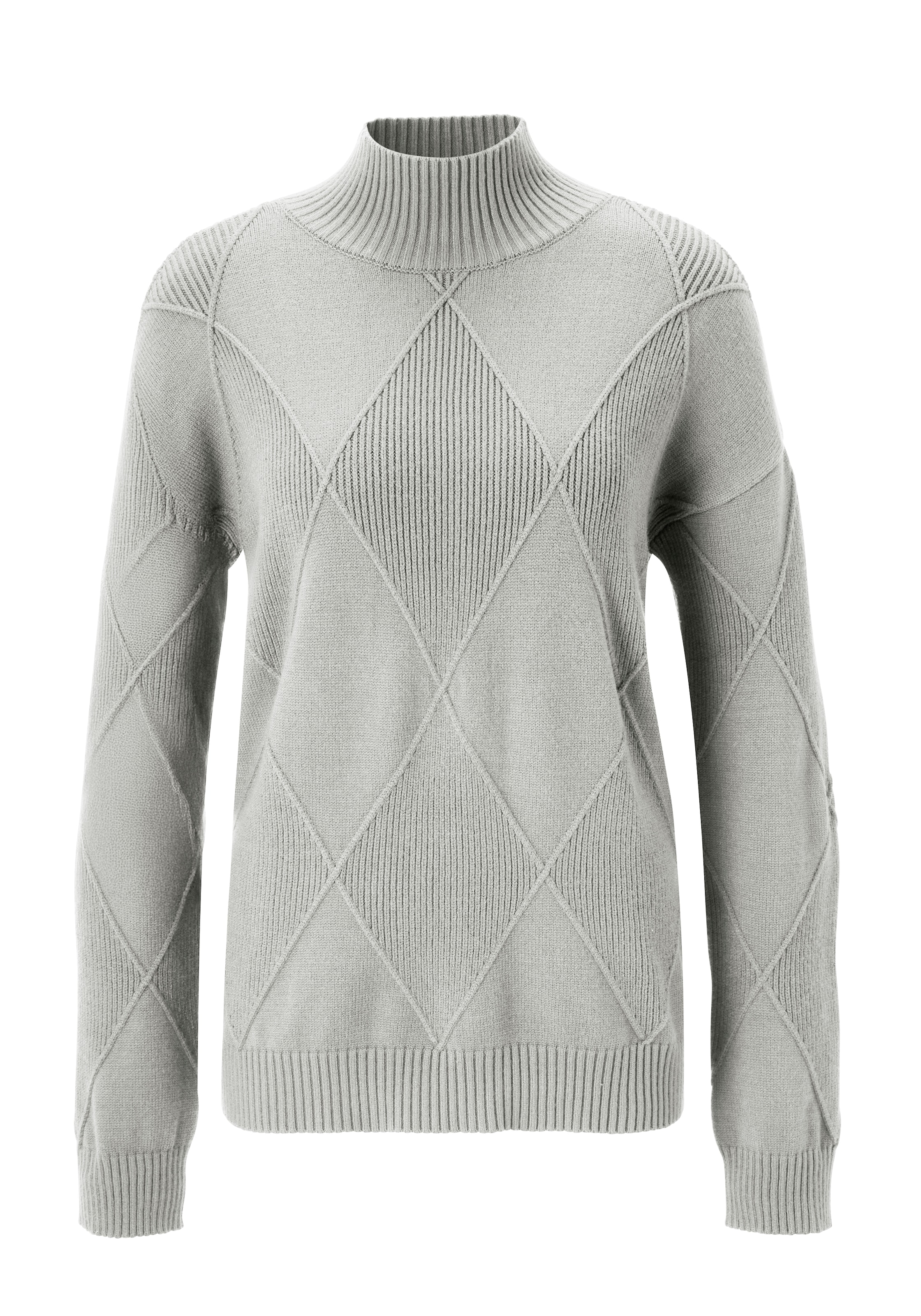Aniston CASUAL Strickpullover, im trendigen Rauten-Muster - NEUE KOLLEKTION