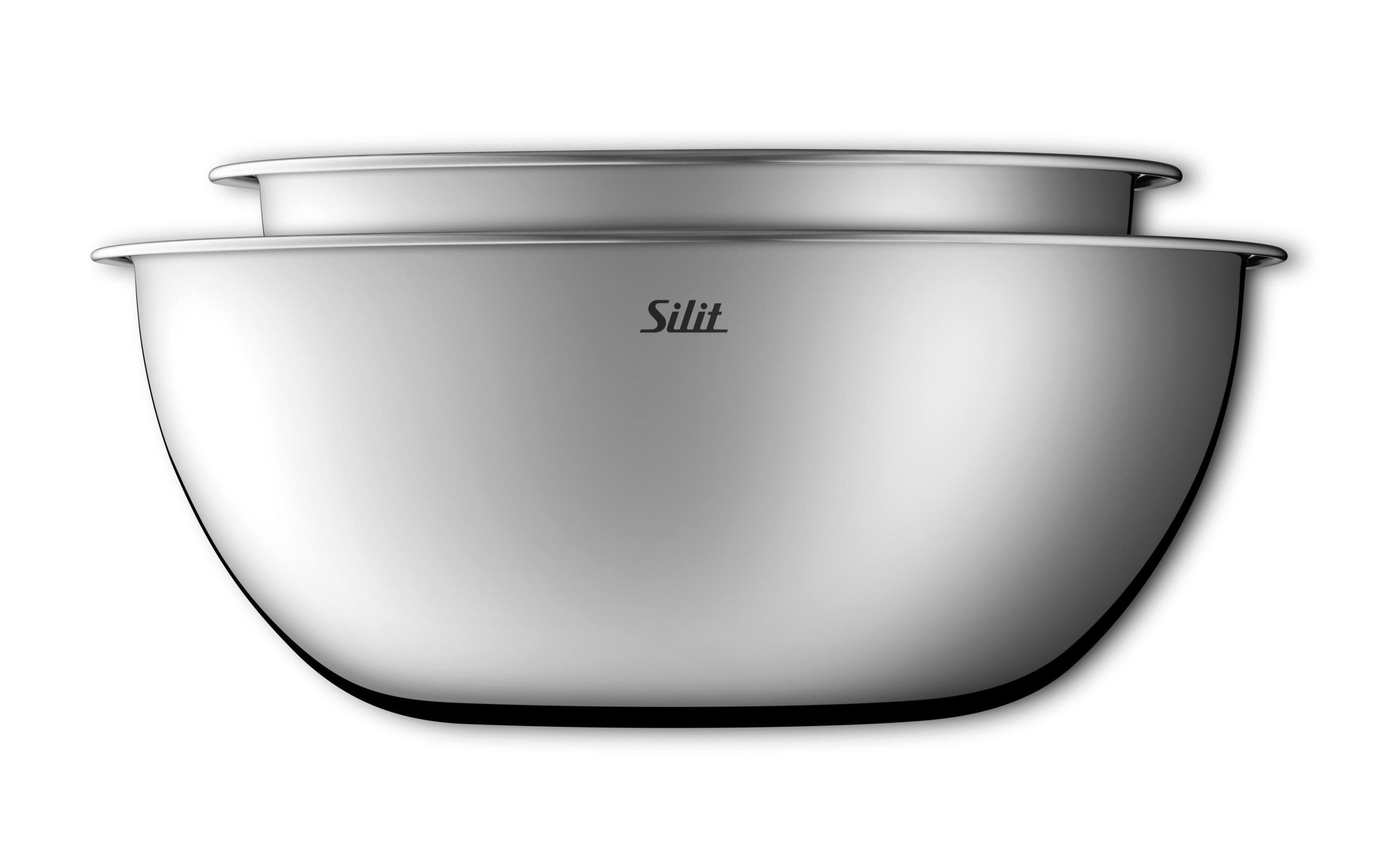 Silit Rührschüssel "45323 l/2.7 l, Silber" 2 Stk. aus Edelstahl