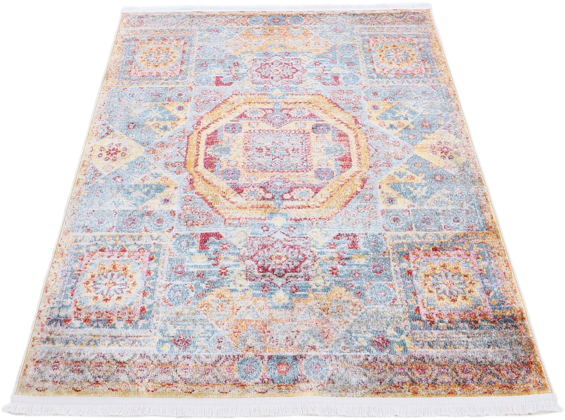 carpetfine Teppich »Helen«, rechteckig, 7 mm Höhe, Vintage Orient Look, Wohnzimmer