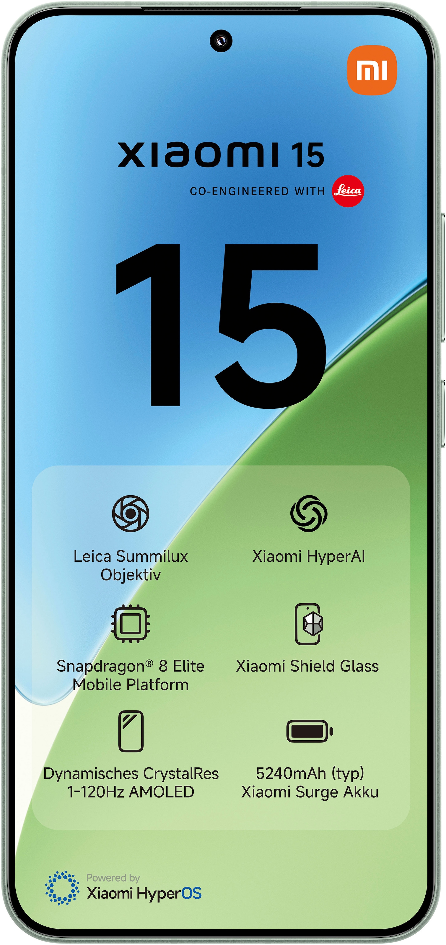 Xiaomi Smartphone »15 12+512GB« Grün